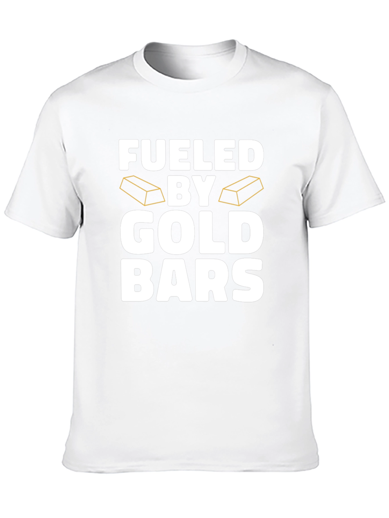 Fueled By Gold Bars Black T-Shirt