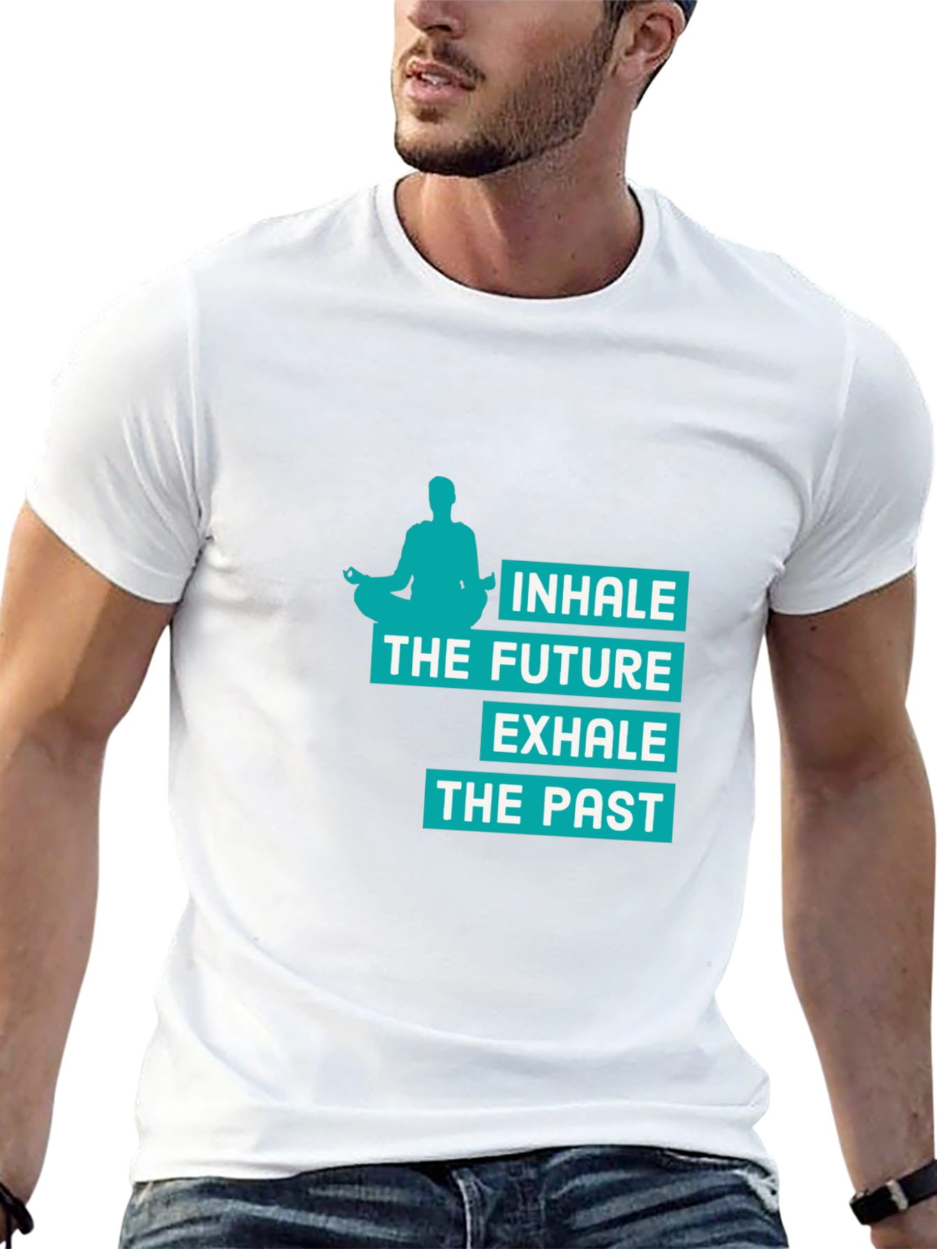 Inhale the Future Graphic Tee - Mens Yoga Shirt