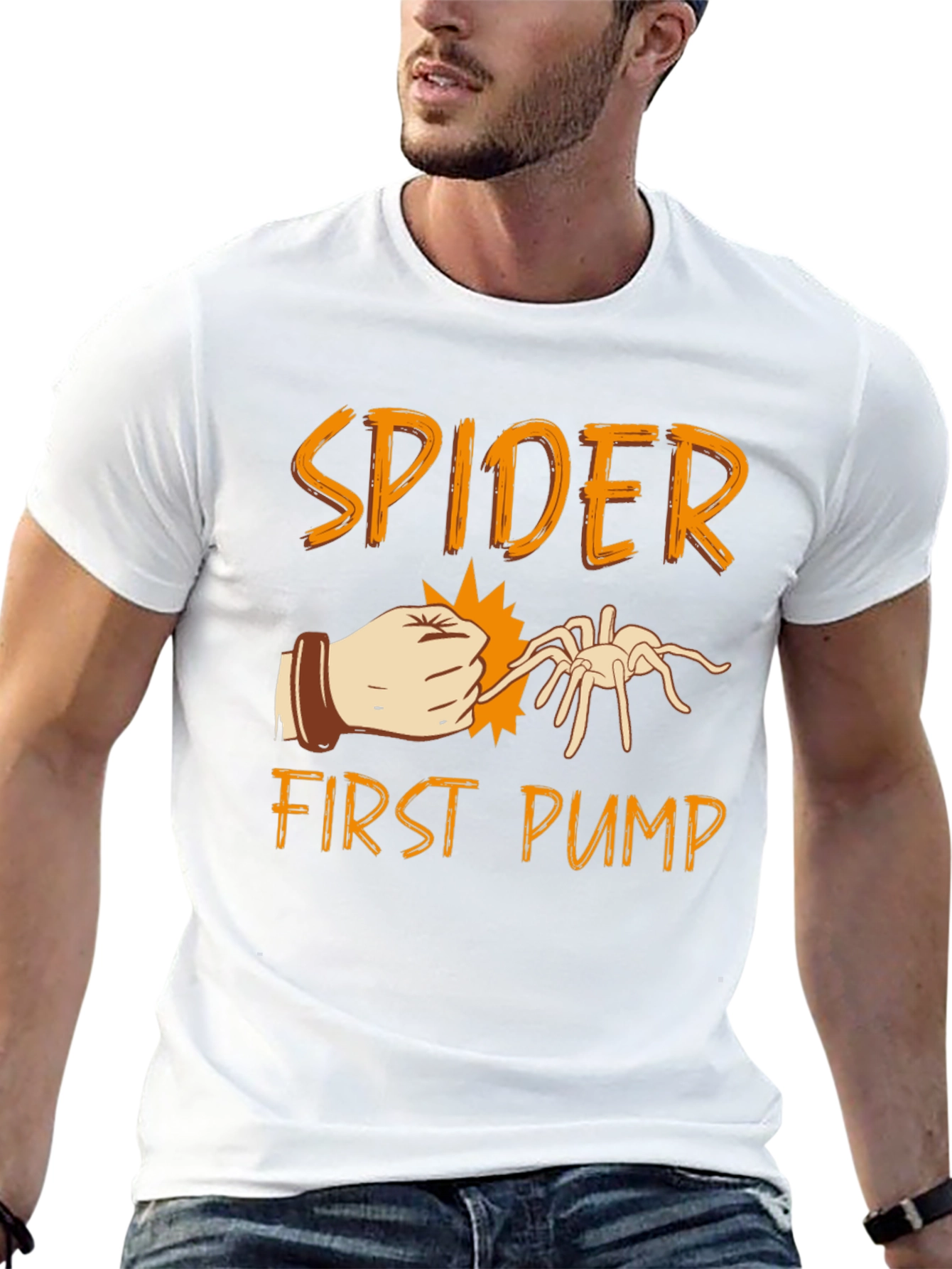 Spider First Pump Black Graphic T-Shirt