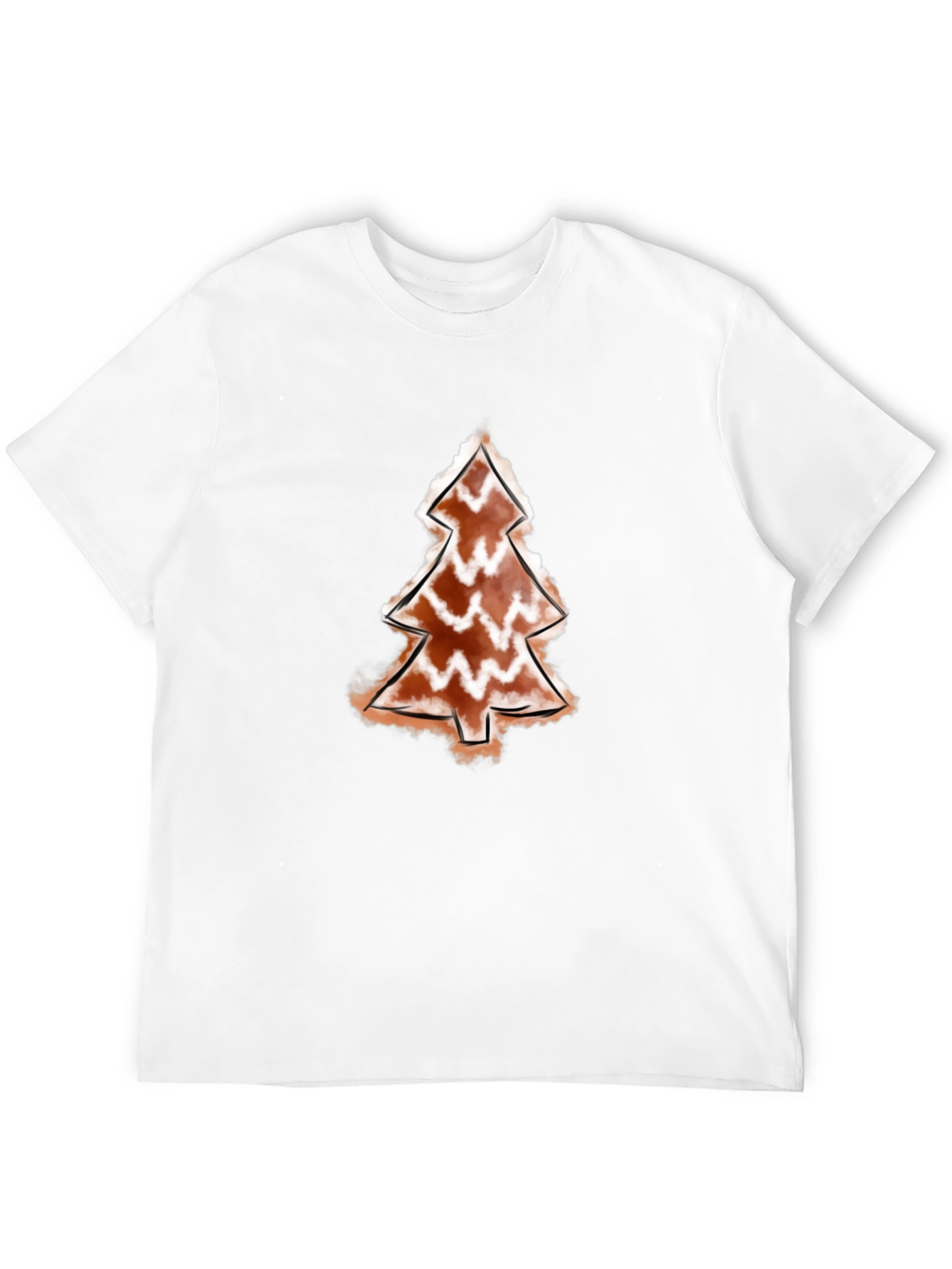 Christmas Tree Graphic Black Tee