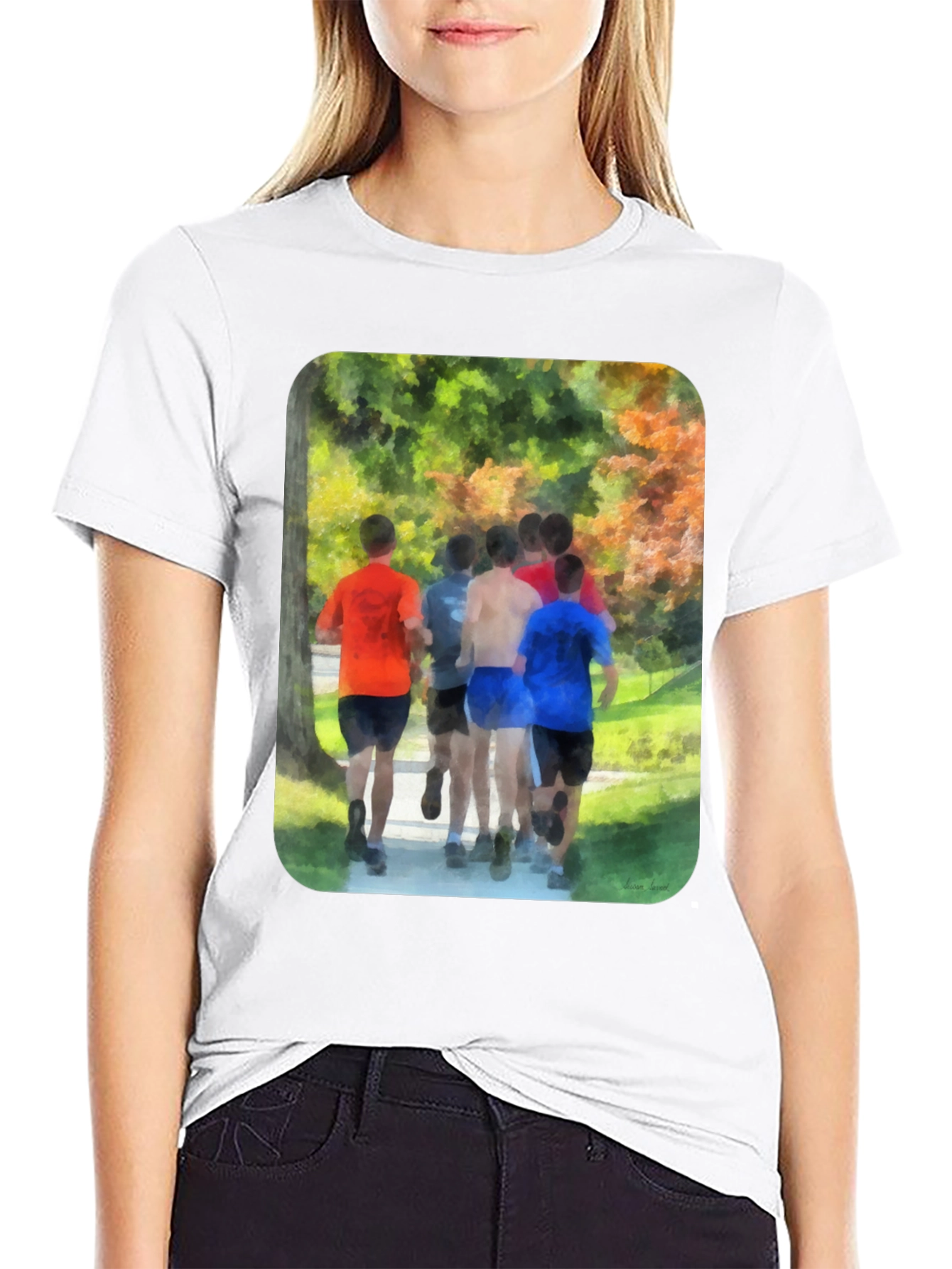 Runners Tee - Artistic Graphic Print