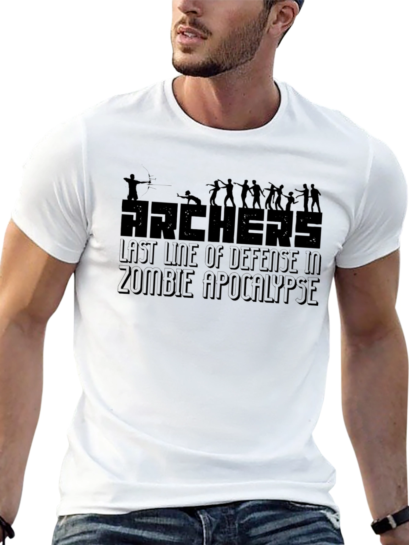 Archers Zombie Apocalypse Defense Graphic Tee