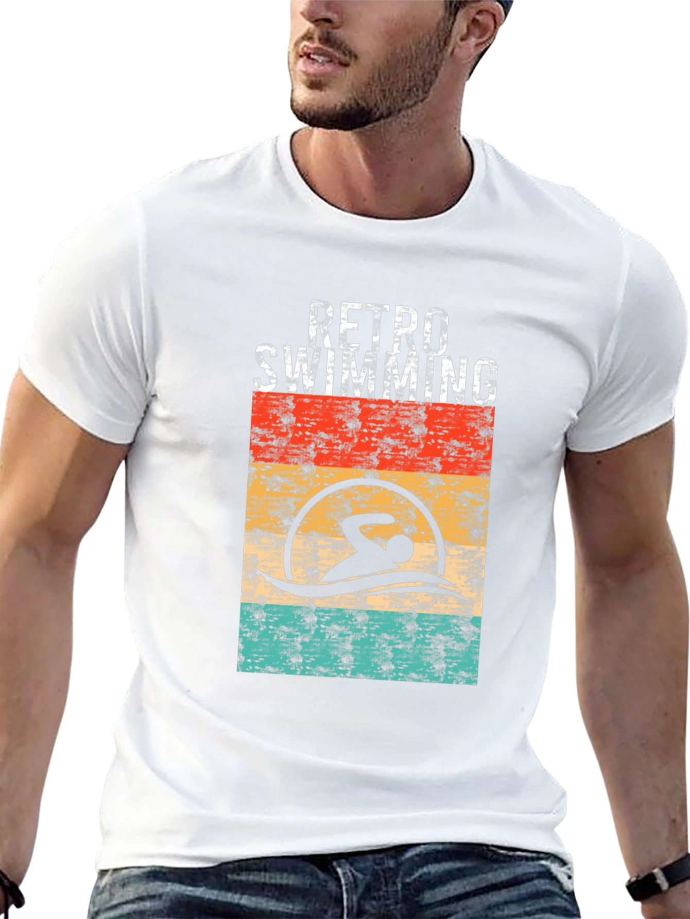 Retro Swimming T-Shirt