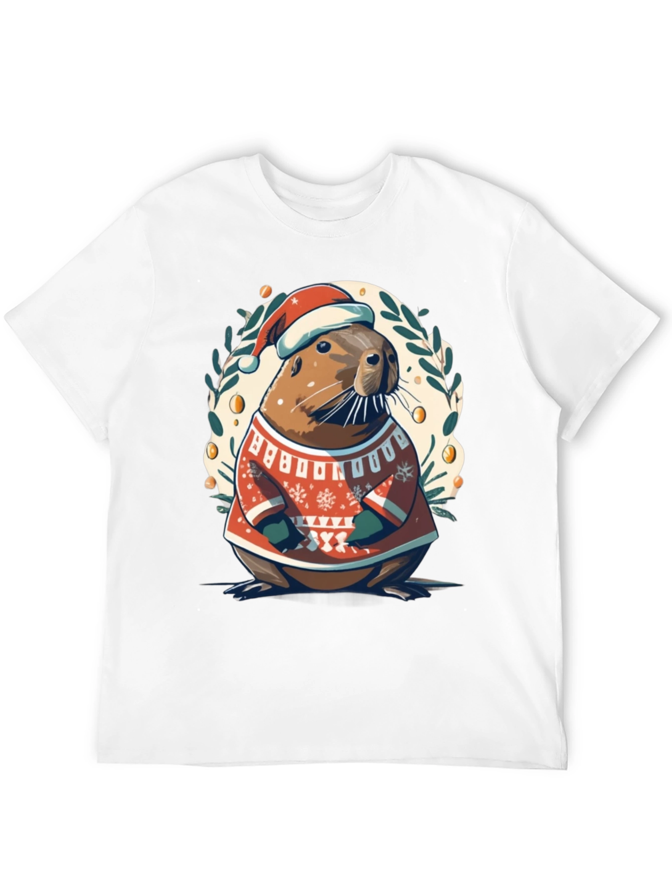 Festive Otter Christmas T-Shirt