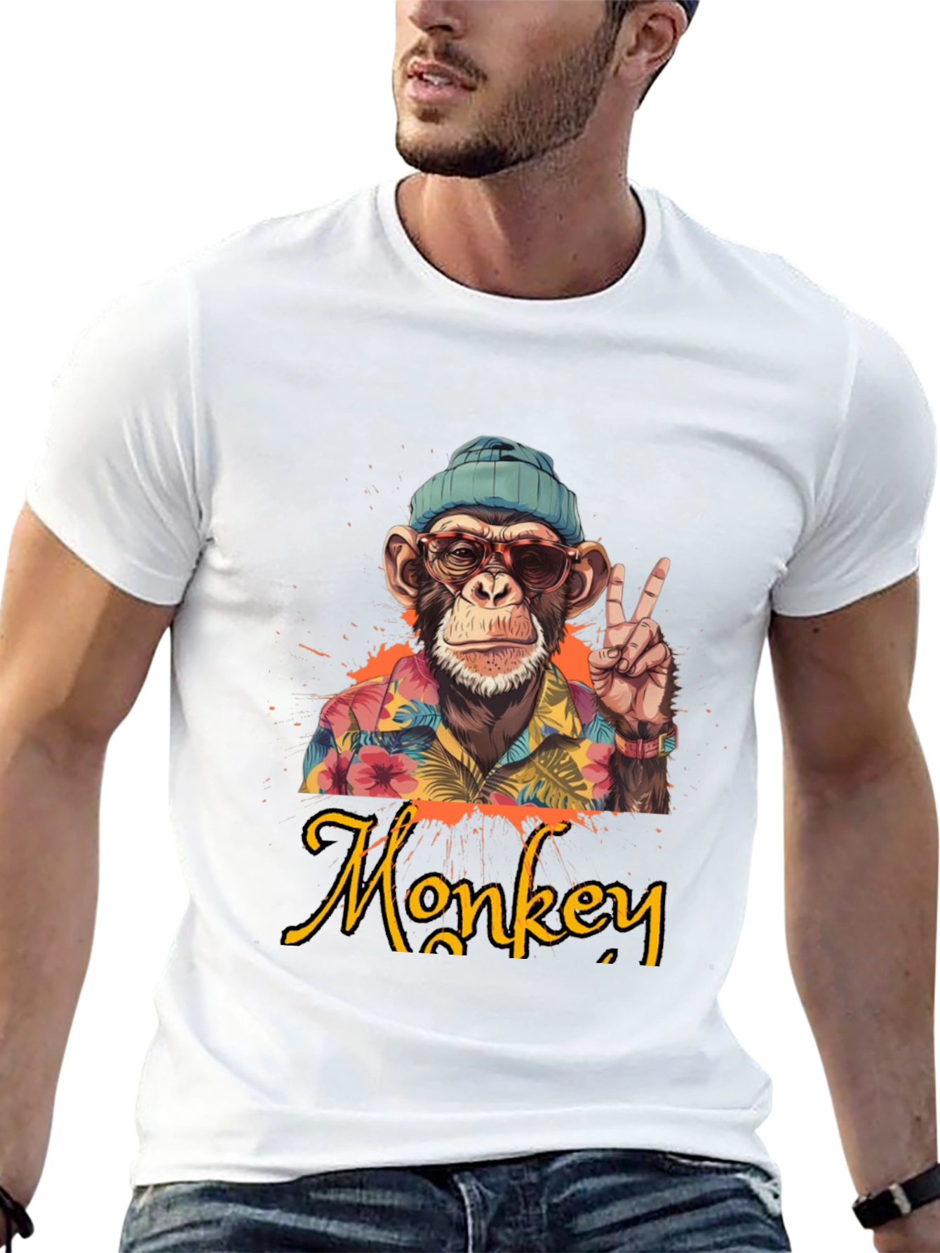 Cool Monkey Graphic T-Shirt - Casual Style