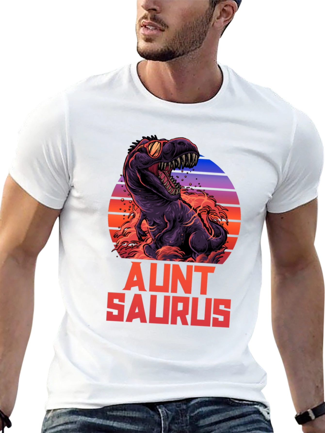 Aunt Saurus T-Shirt - Dinosaur Graphic Tee