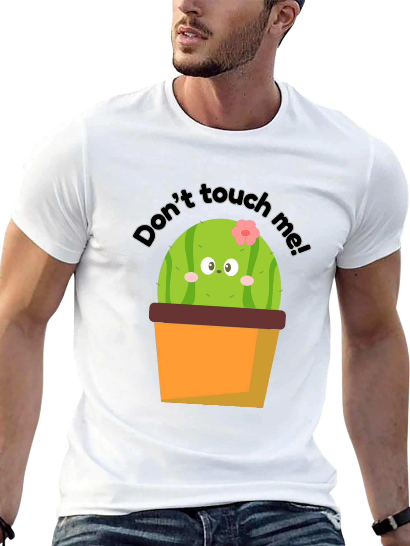 Cute Cactus Graphic Tee - Dont Touch Me!