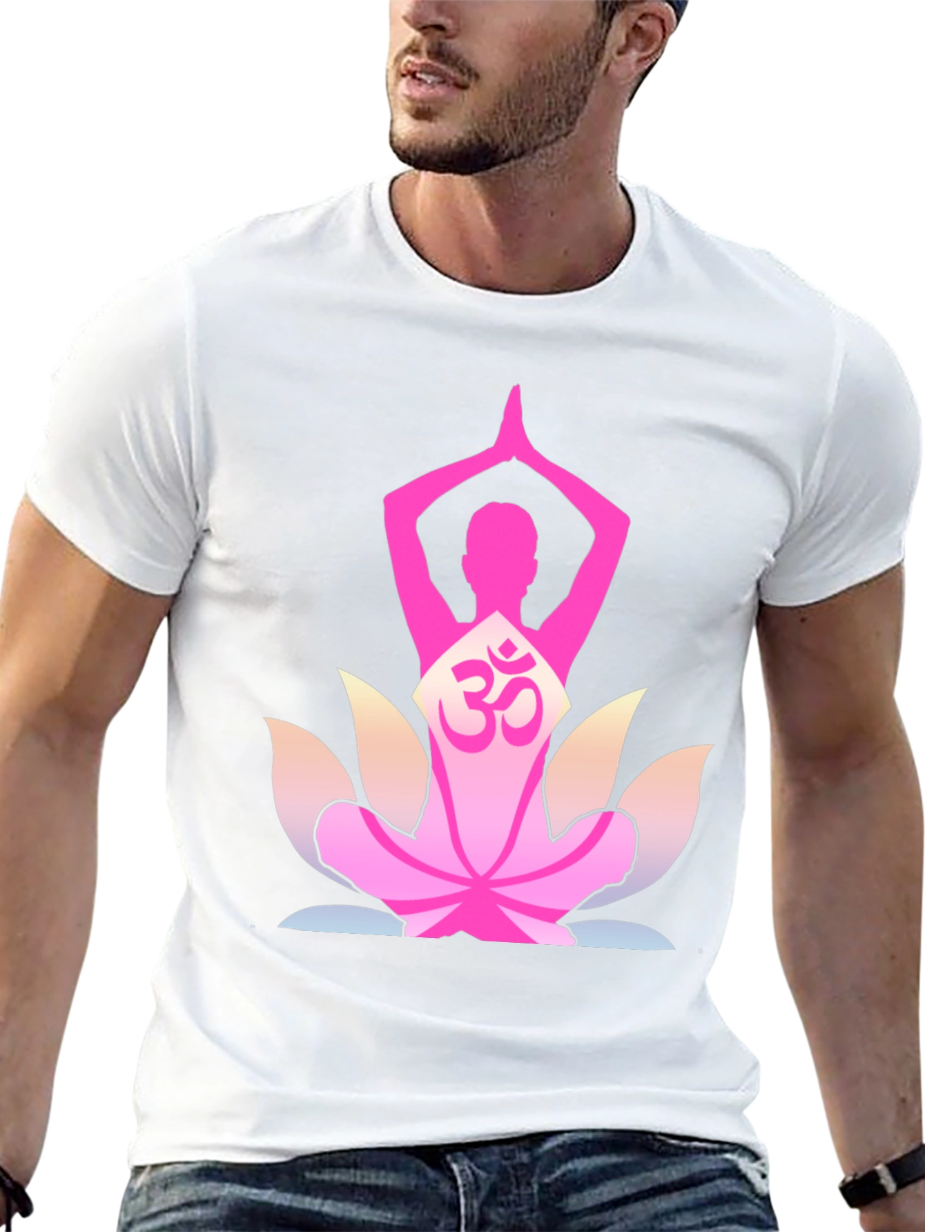 Yoga Lotus Om Graphic T-Shirt