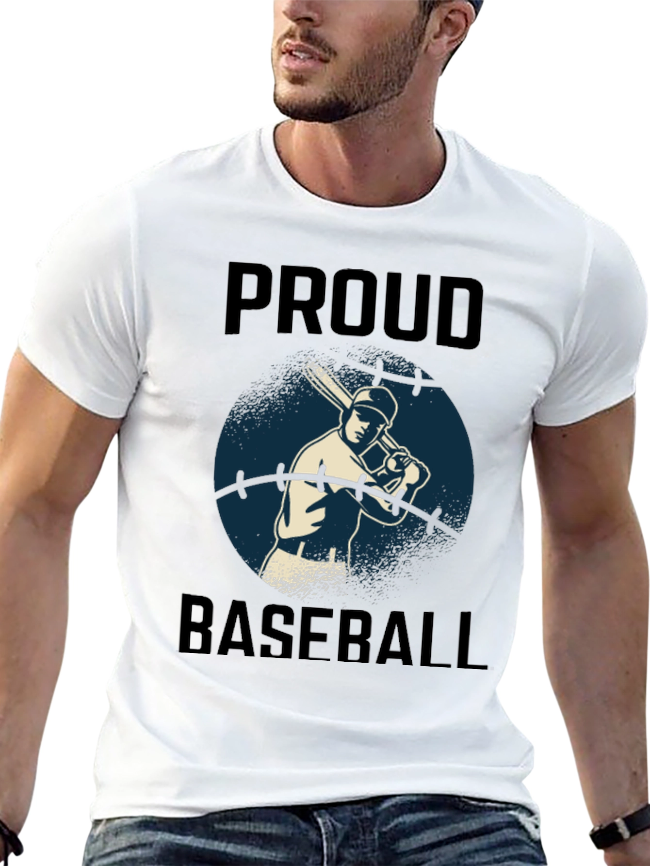 Proud Baseball Player Graphic Tee