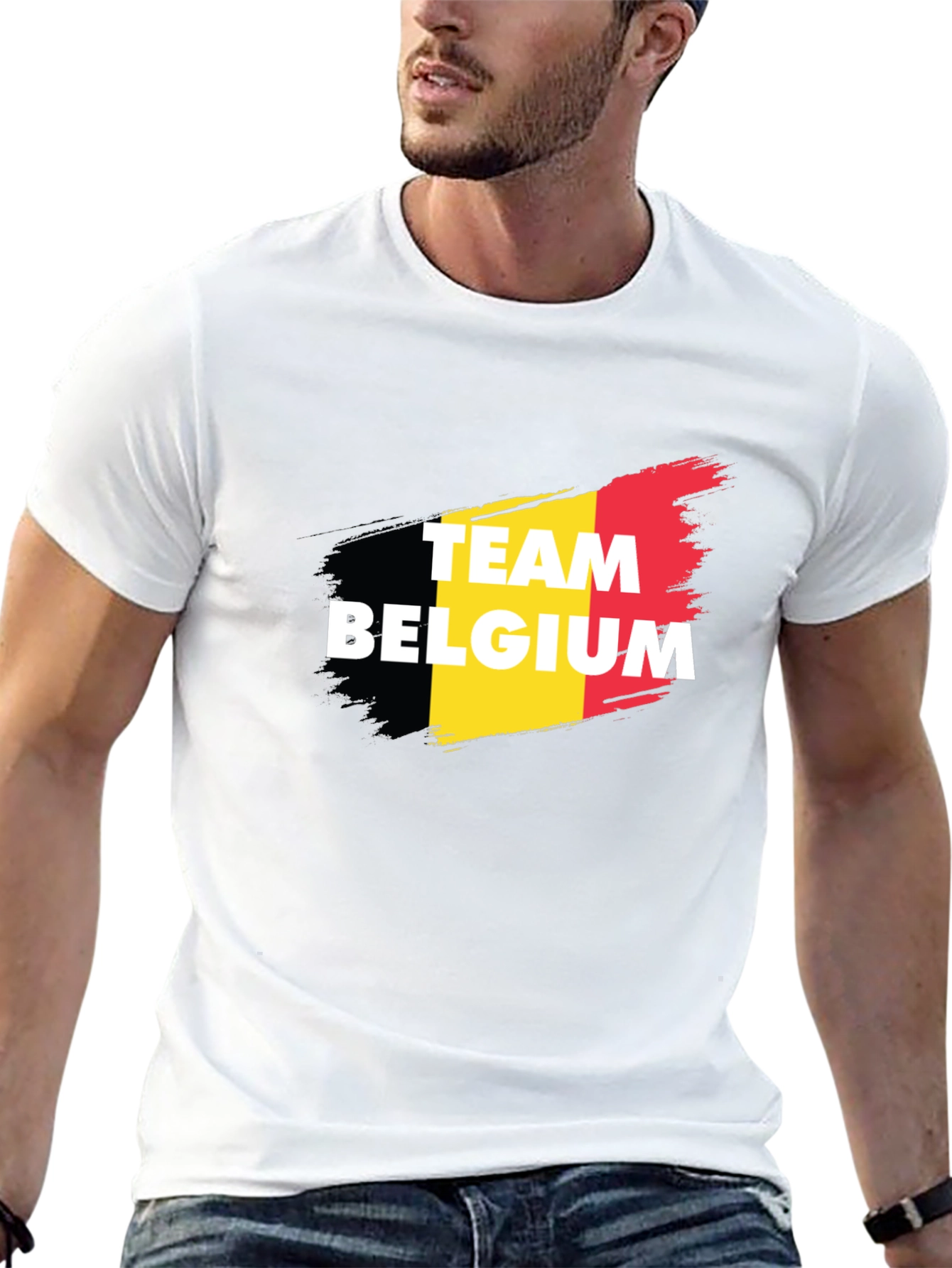 Team Belgium T-Shirt - Black Tee