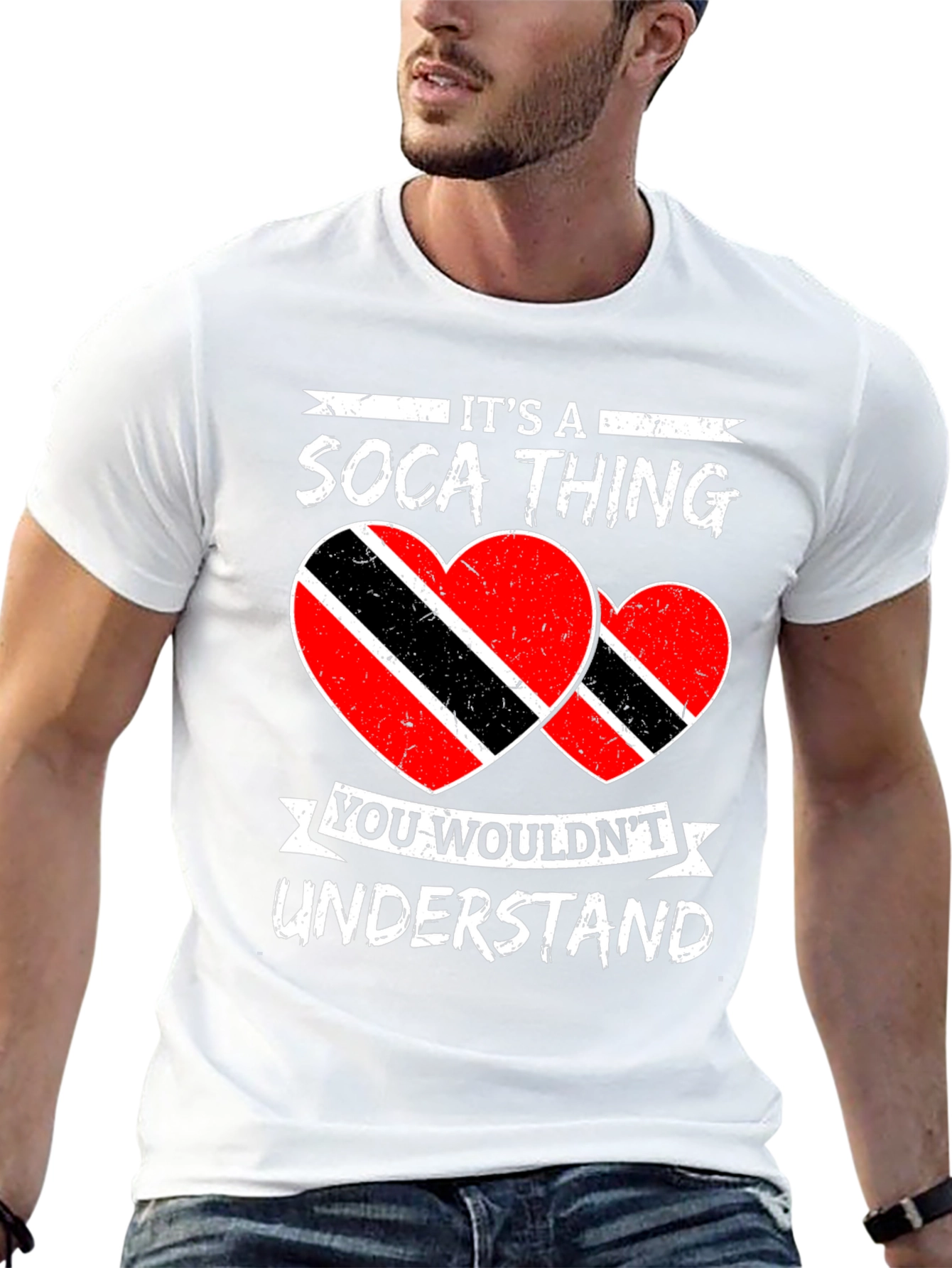 Soca Thing T-Shirt - Trinidad Flag Heart Design