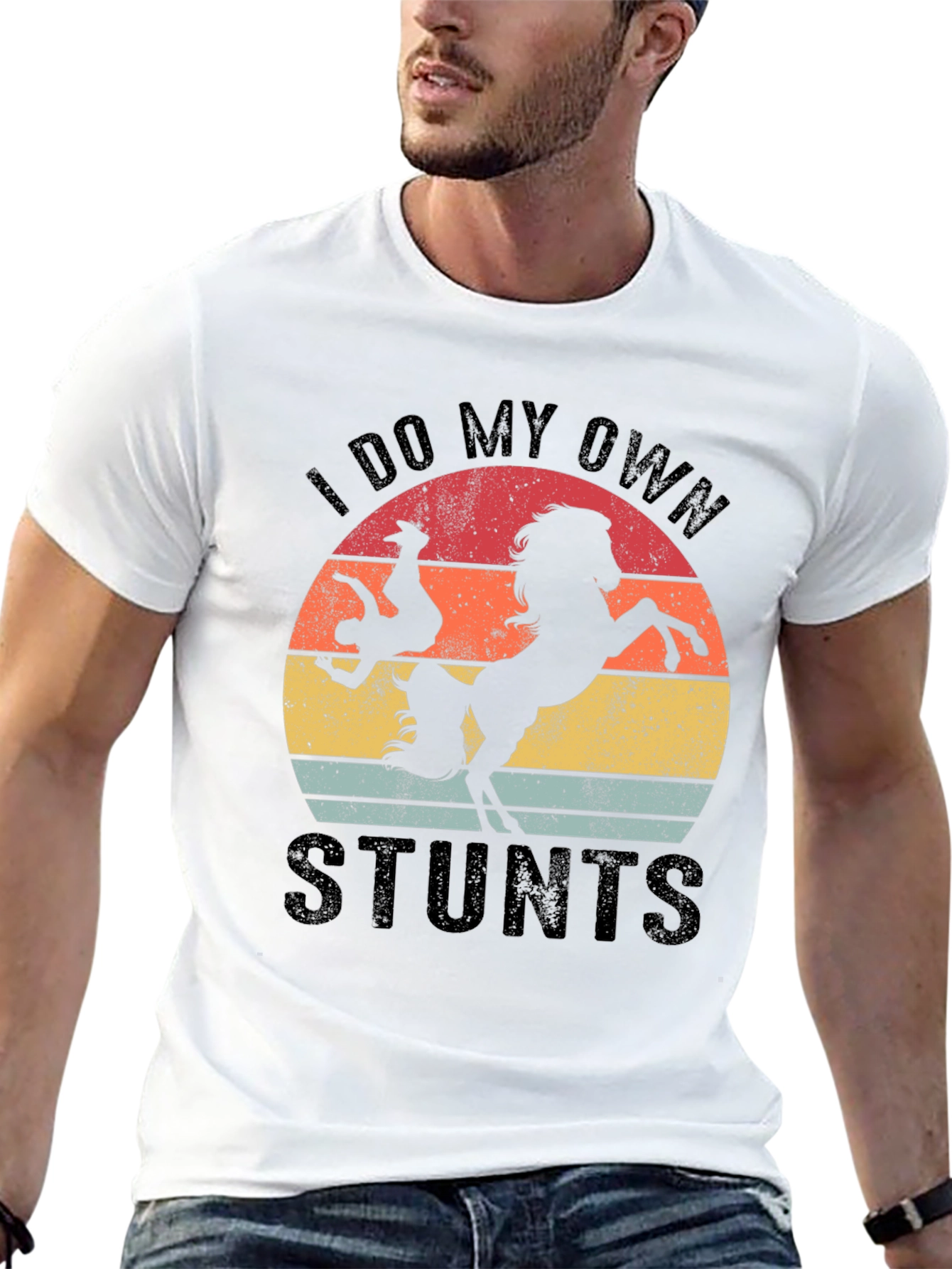 I Do My Own Stunts Horse T-Shirt