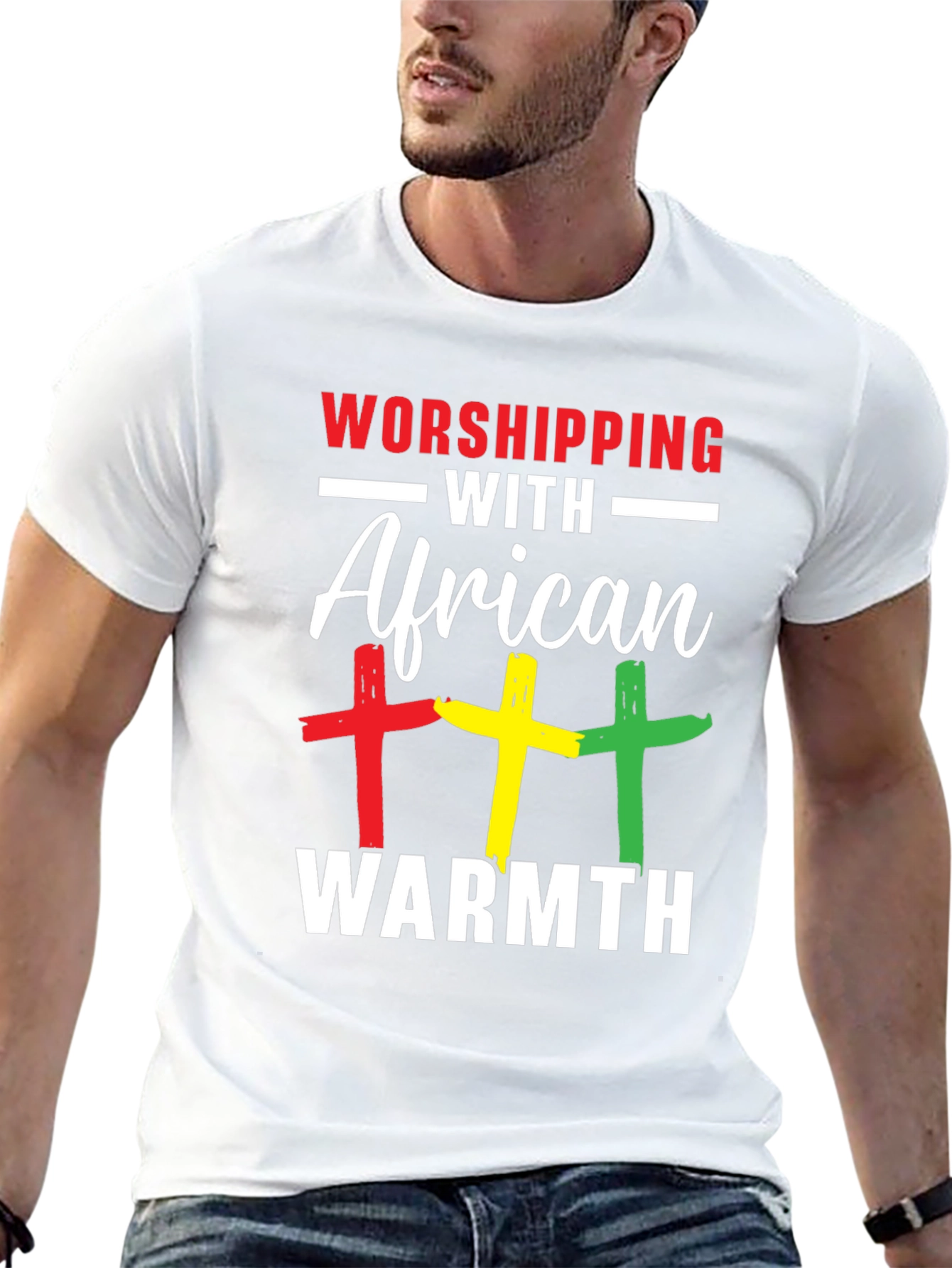 Worshipping with African Warmth Graphic Tee