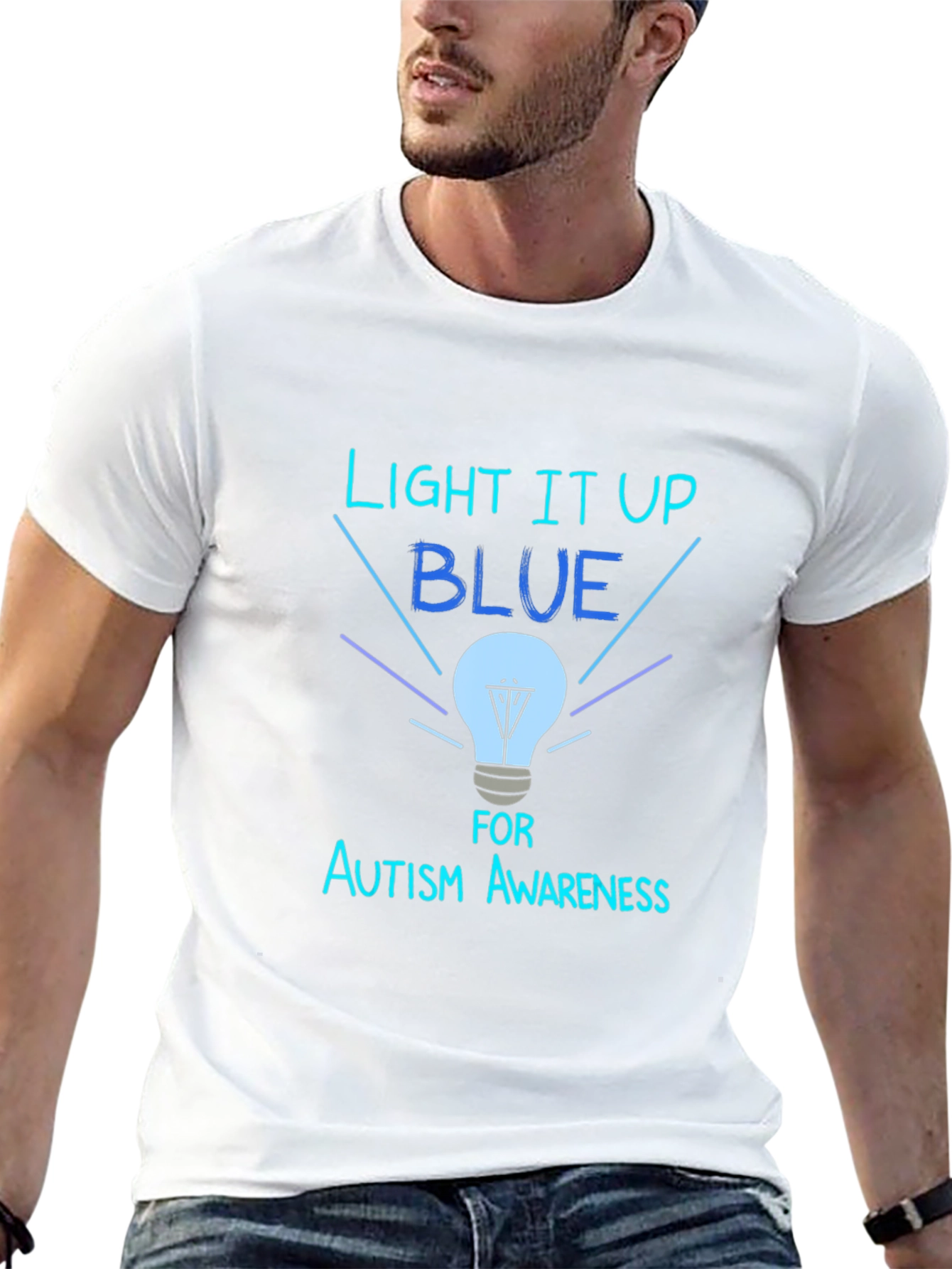Autism Awareness T-Shirt - Light it Up Blue