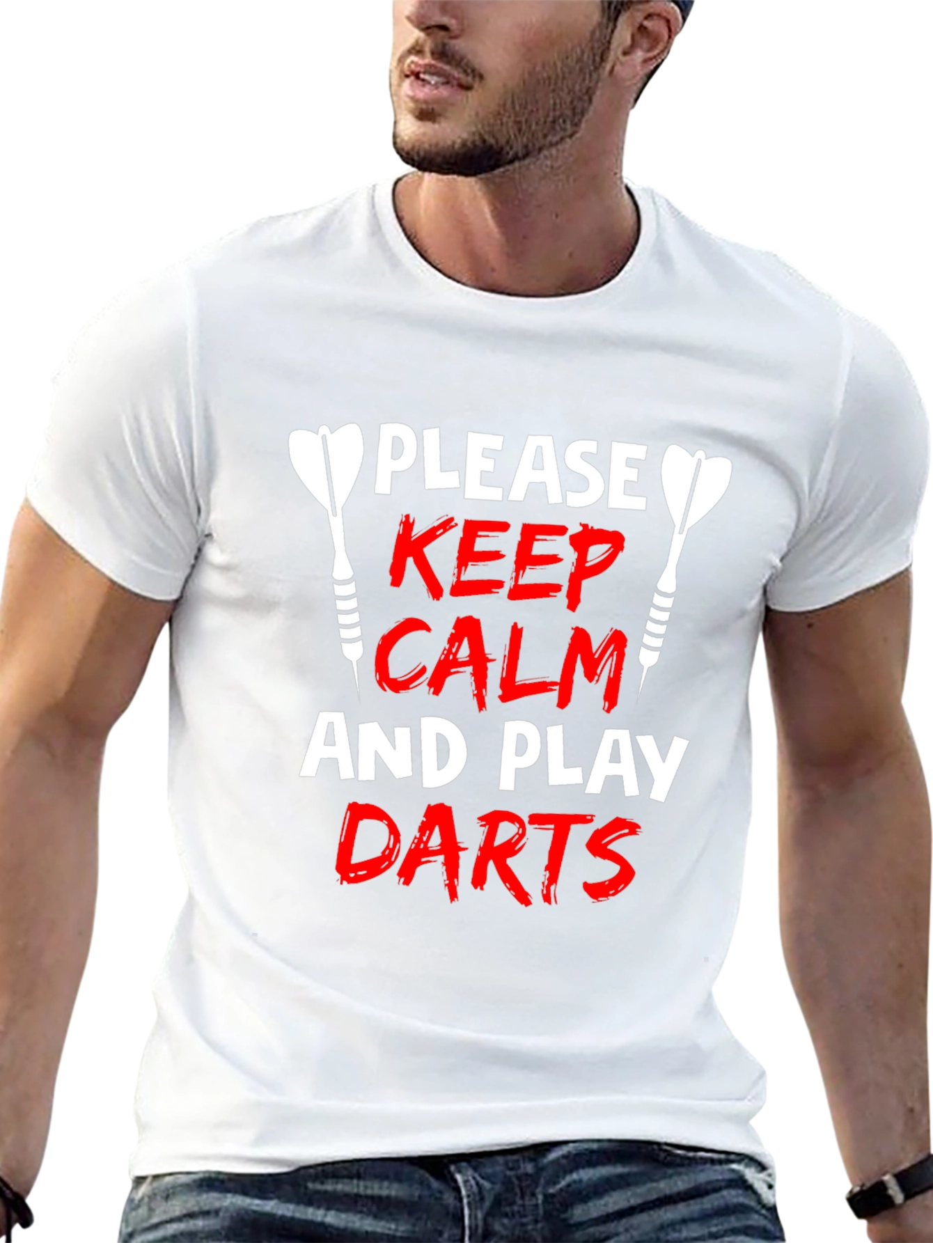 Keep Calm and Play Darts Graphic T-Shirt