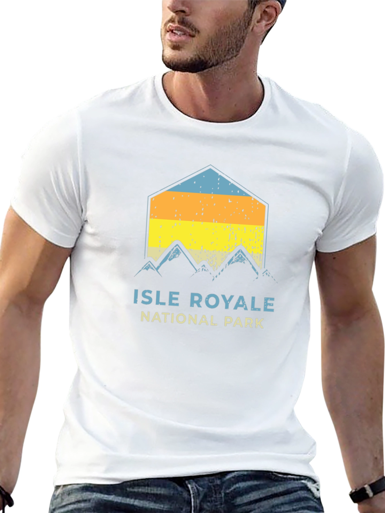 Isle Royale National Park T-Shirt Retro Mountain Tee