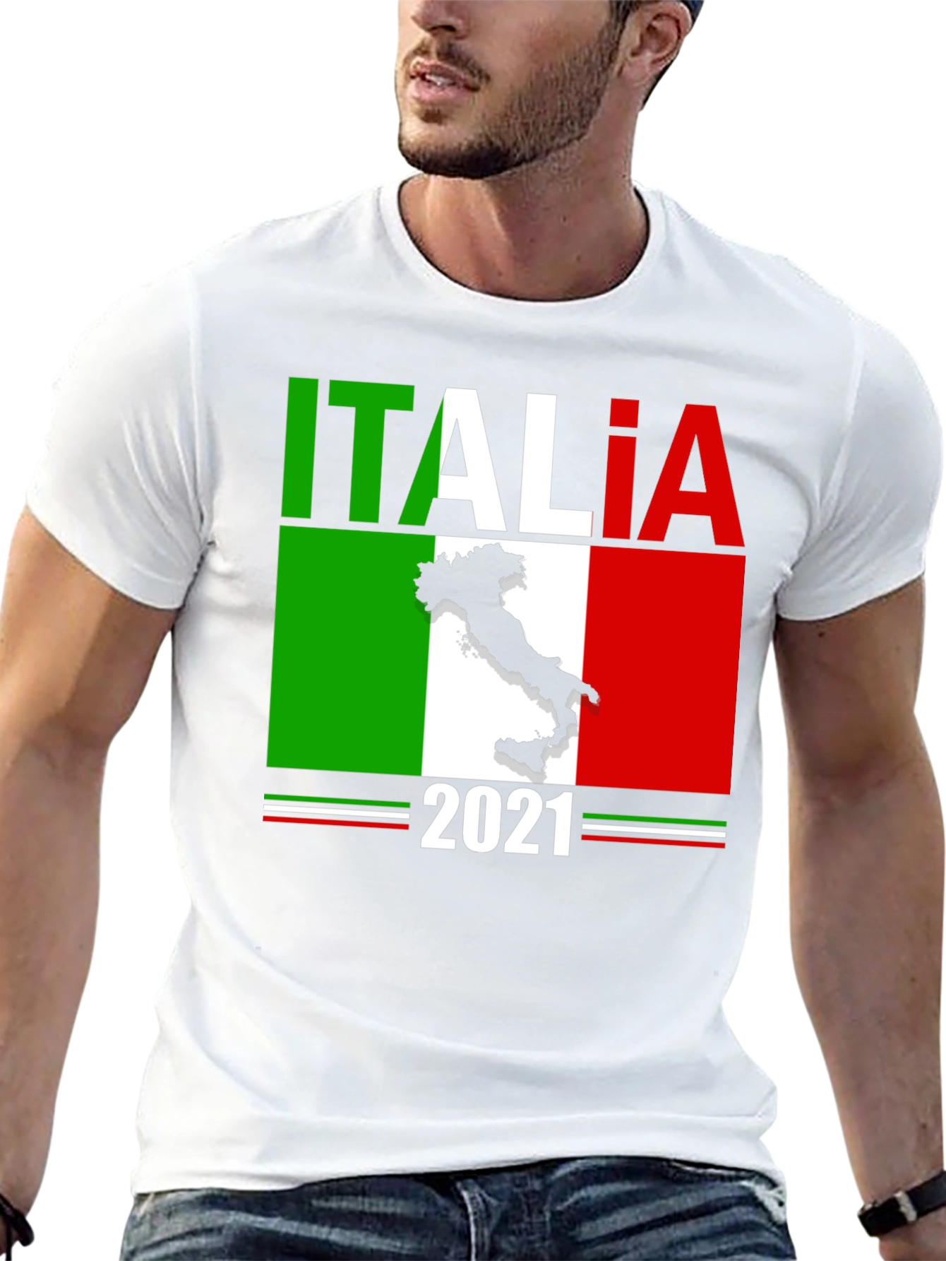 Italia 2021 Graphic Tee - Mens Black T-Shirt