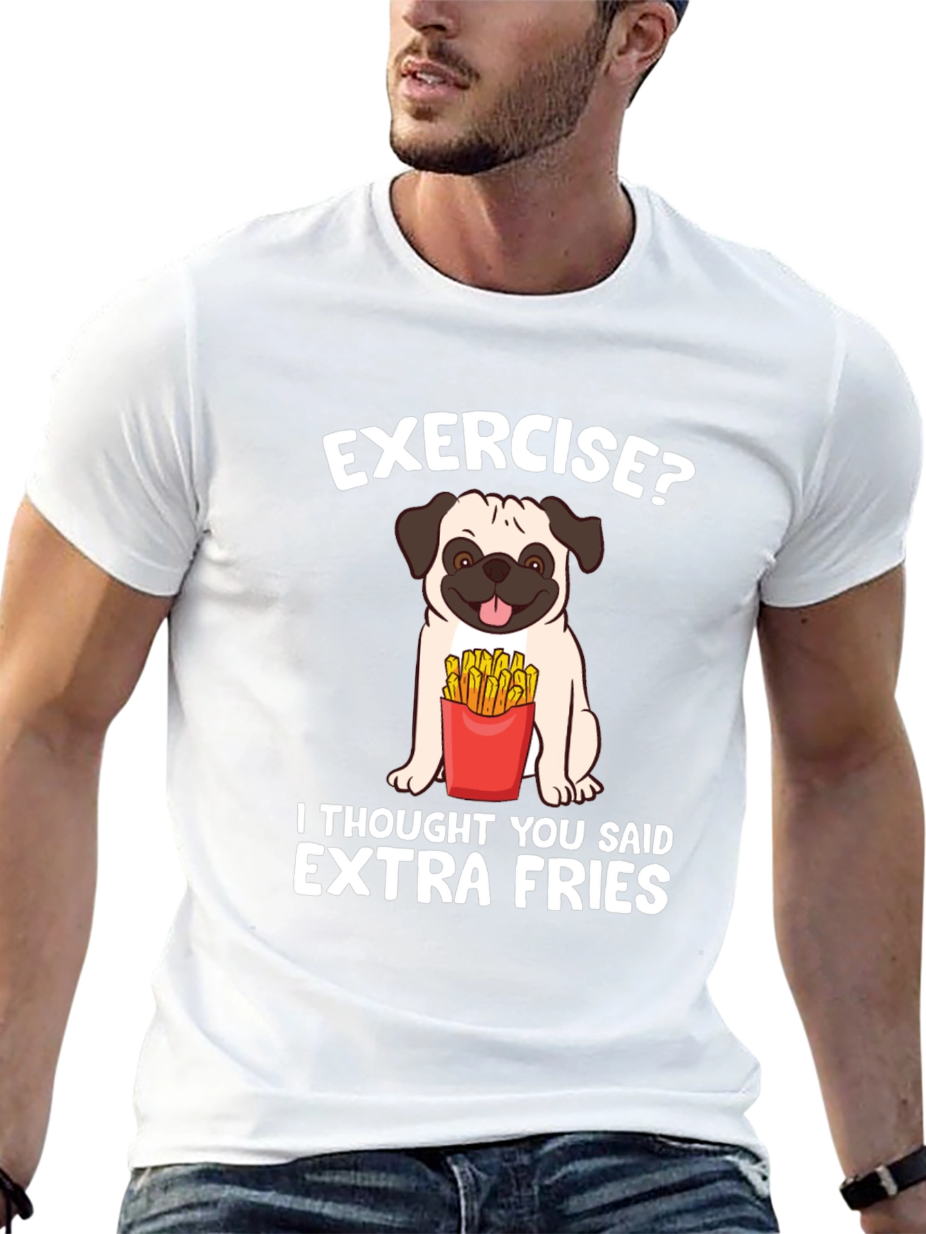 Exercise? Extra Fries T-Shirt