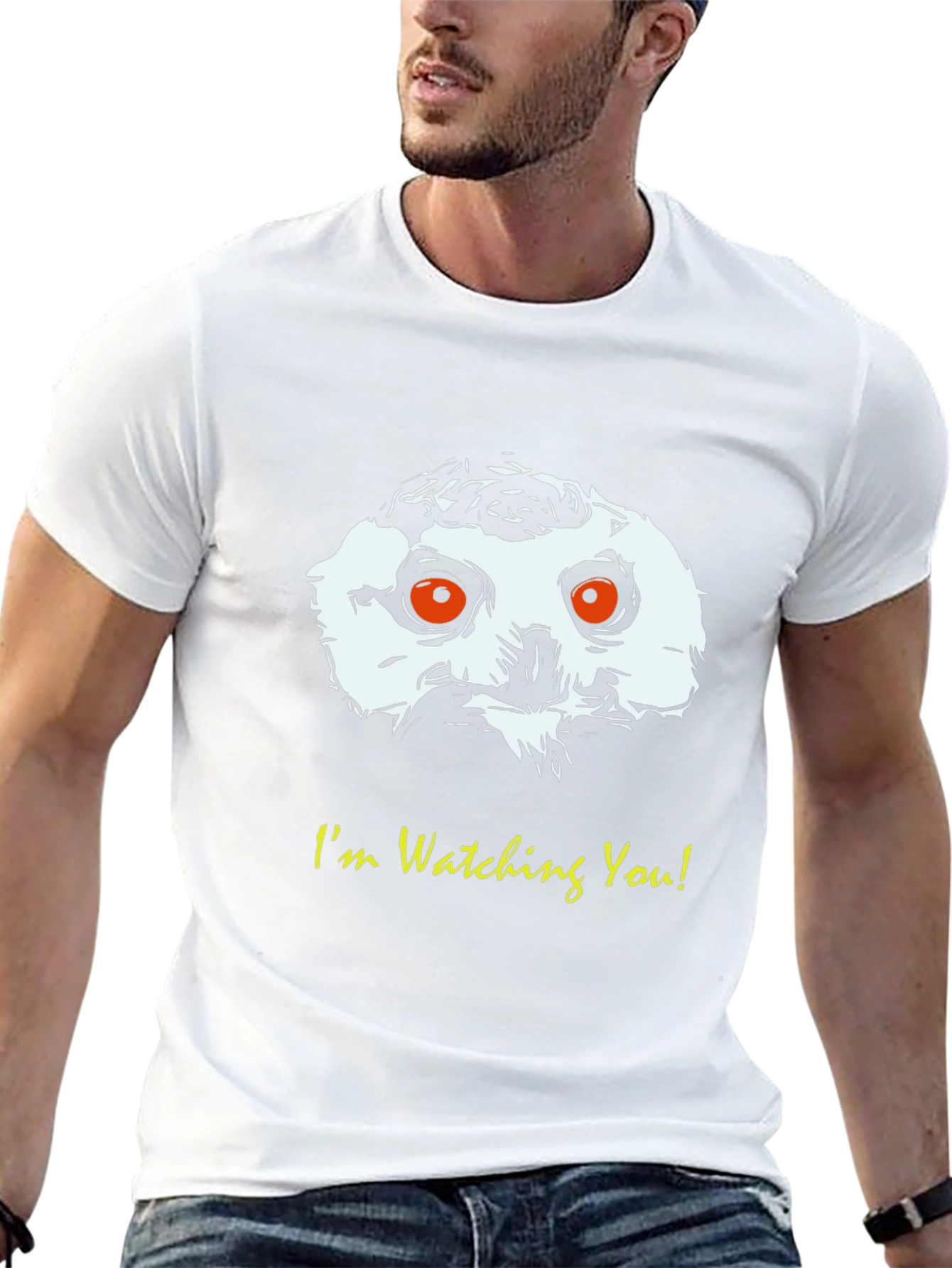 Im Watching You Owl Graphic T-Shirt