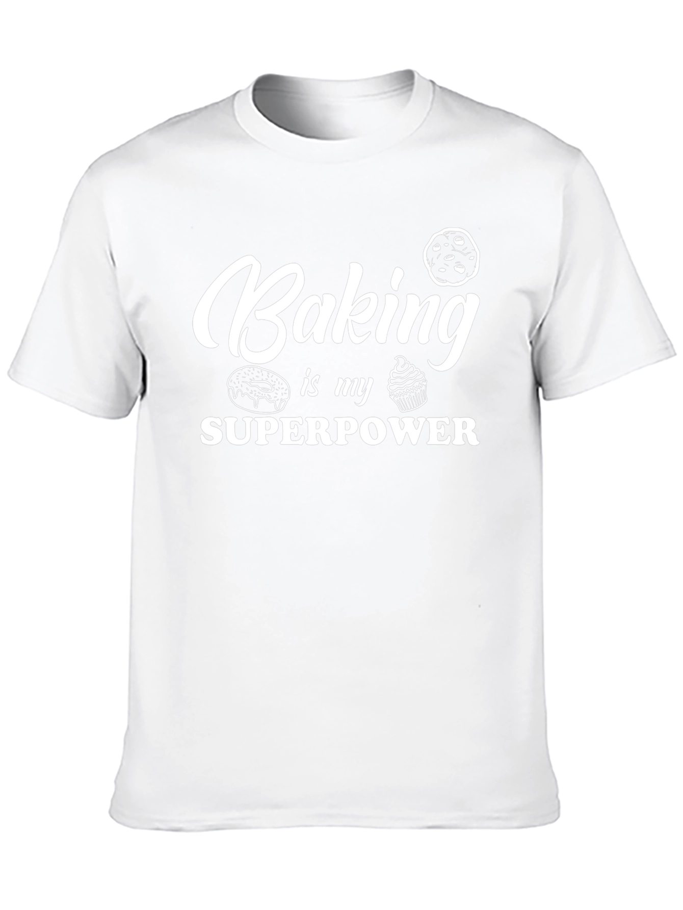 Baking is My Superpower T-Shirt - Black Graphic Tee