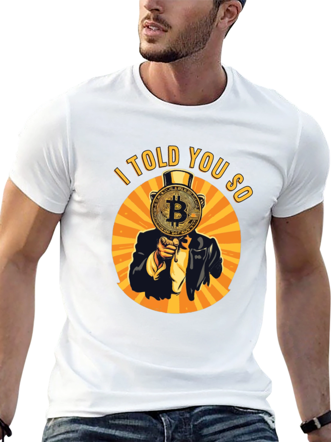 Bitcoin I Told You So Graphic Tee - Black