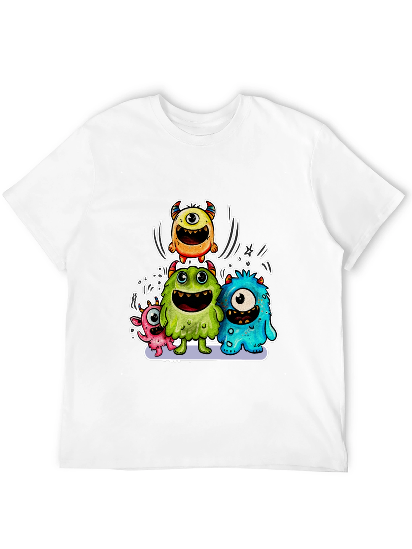 Monster Graphic Print T-Shirt