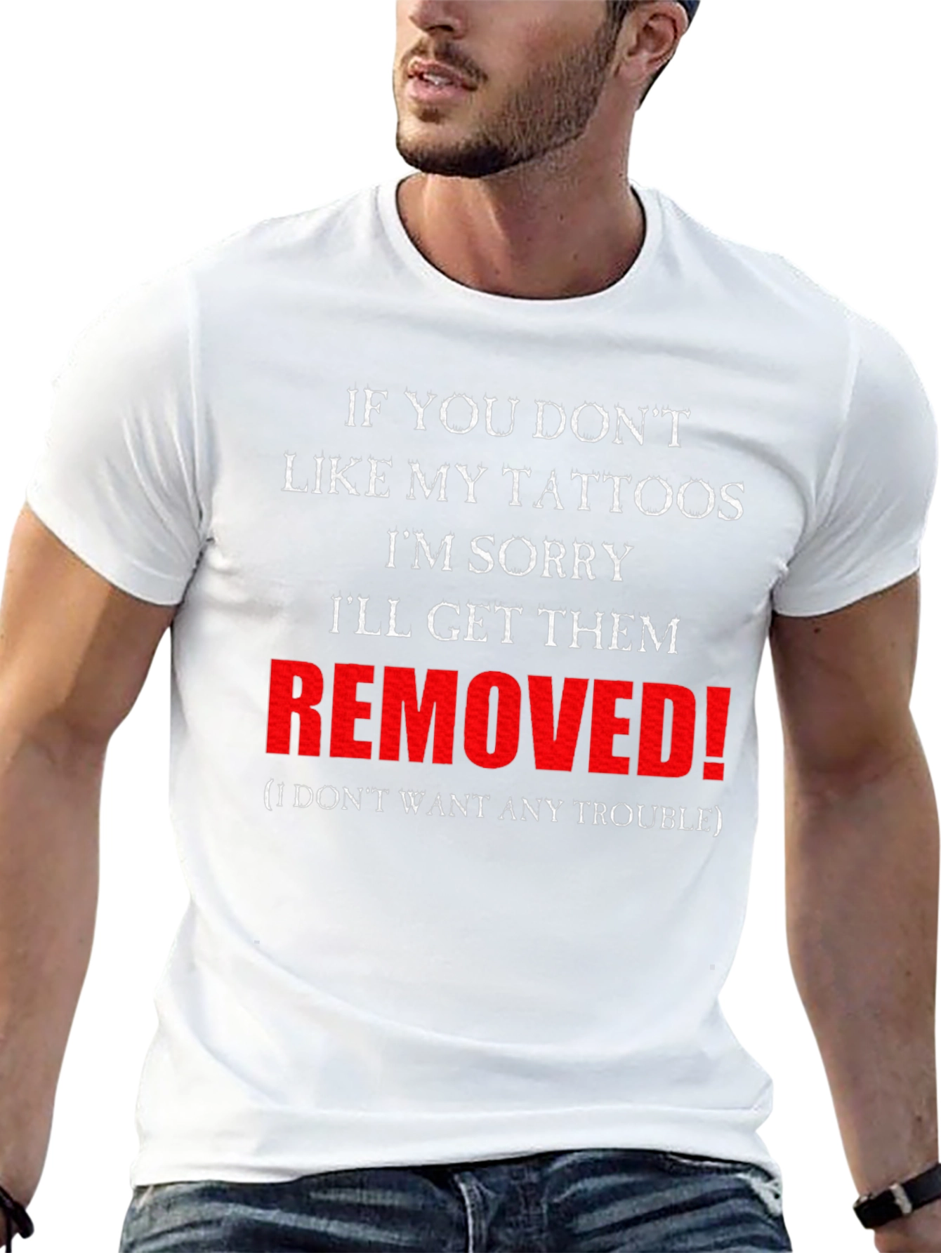 Funny Tattoo T-Shirt - Removed