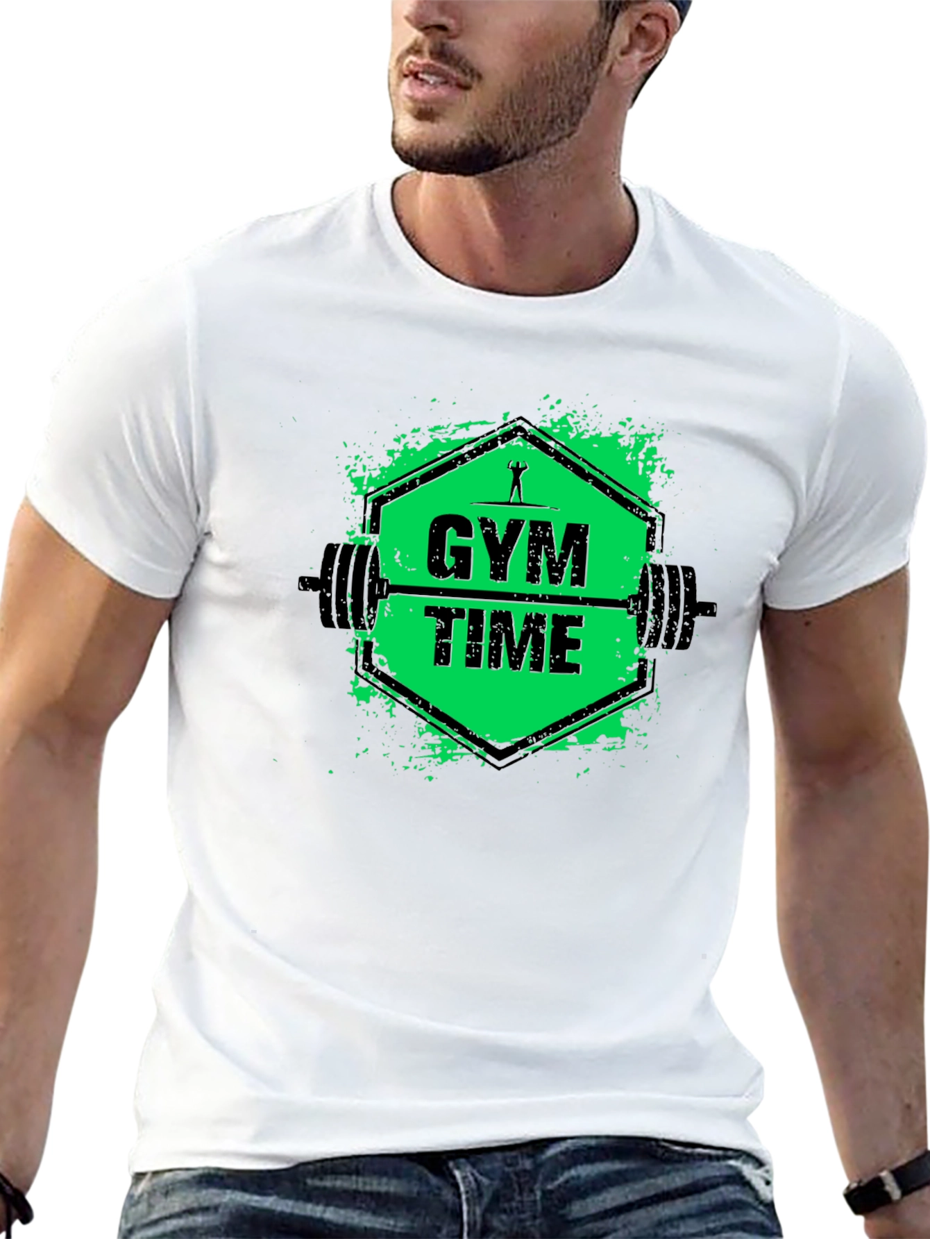 Gym Time Graphic T-Shirt - Fitness Apparel