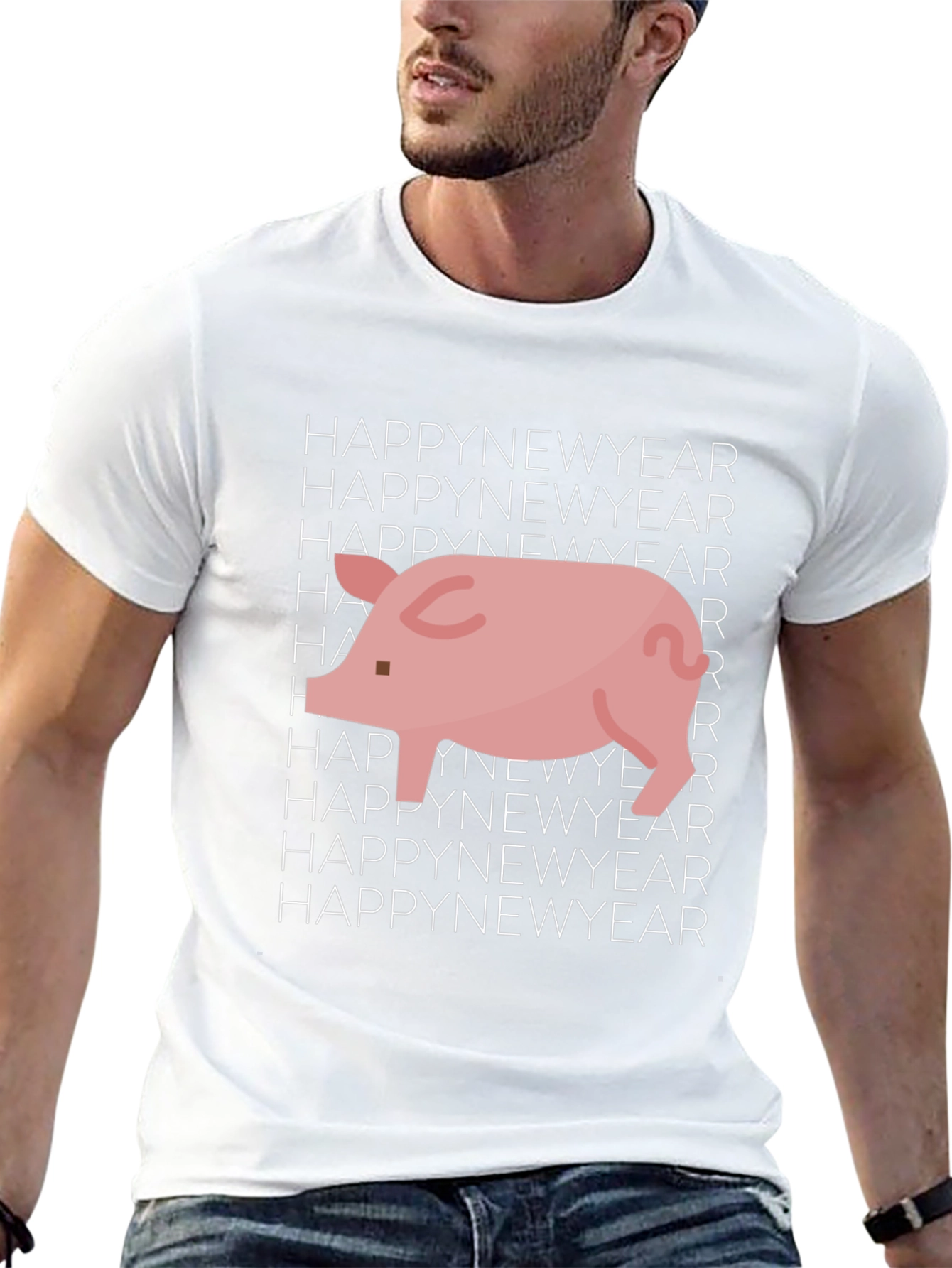 Happy New Year Pig Graphic Tee