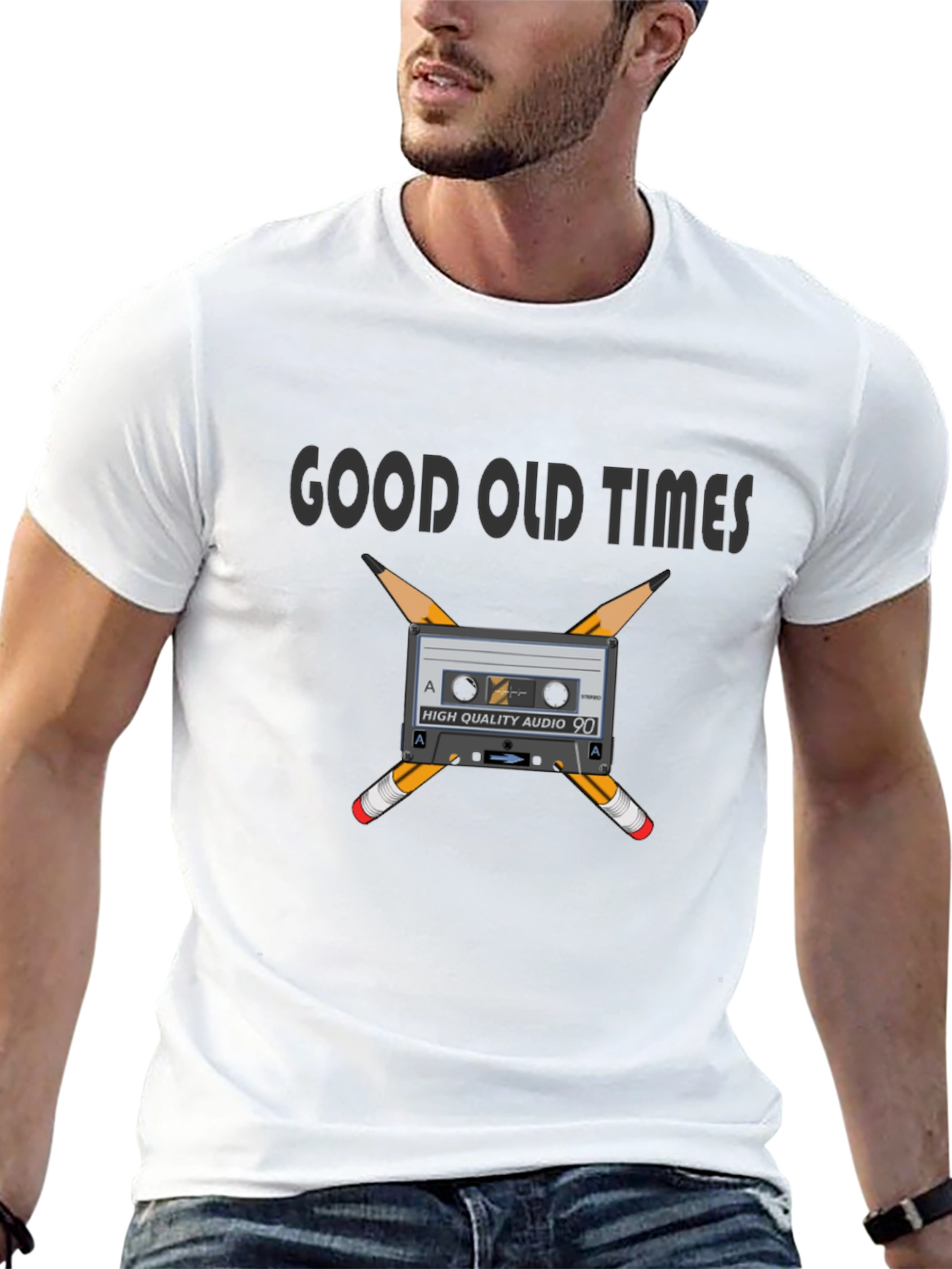 Good Old Times Cassette Graphic T-Shirt
