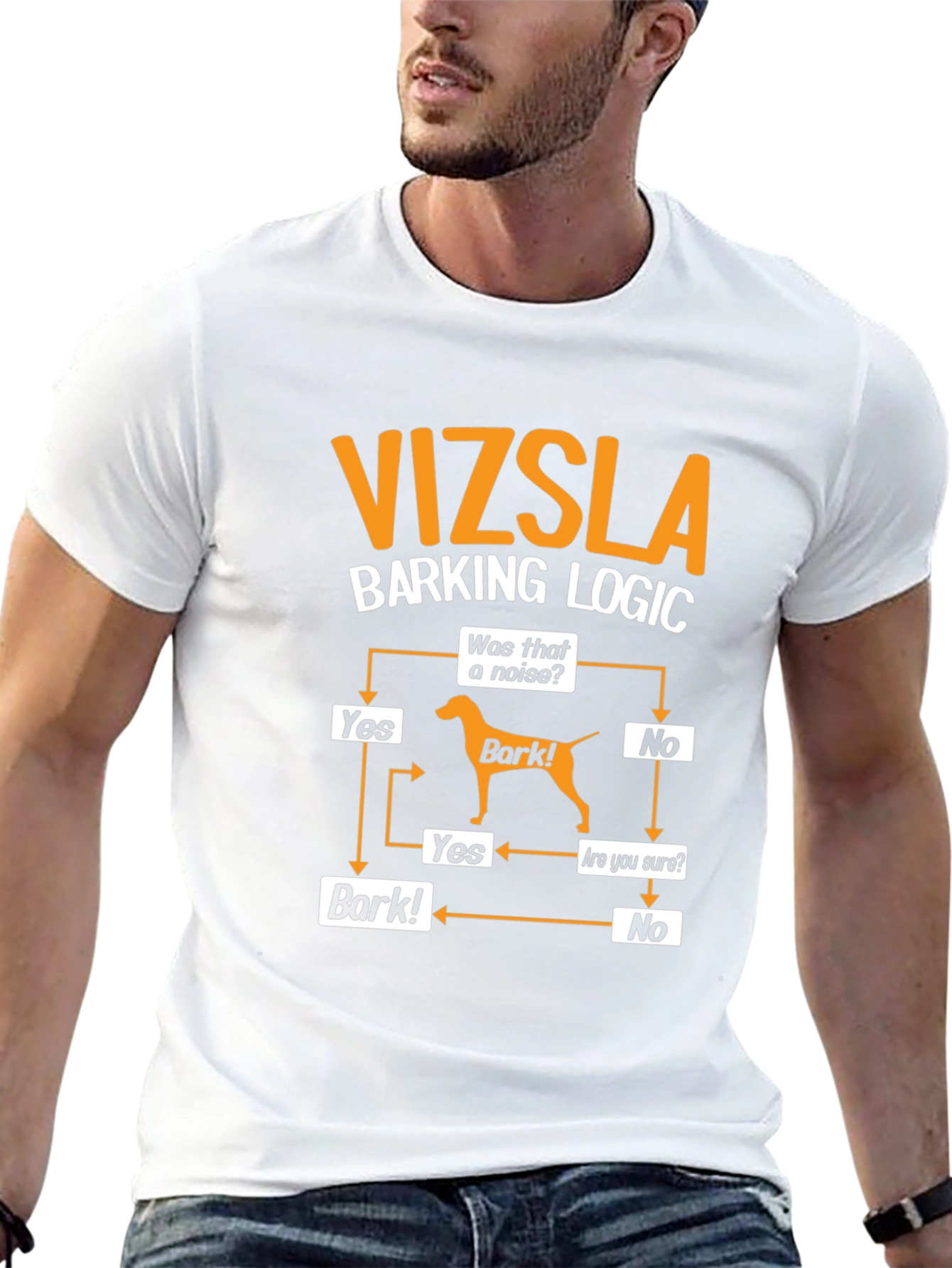 Vizsla Barking Logic T-Shirt - Dog Lover Tee