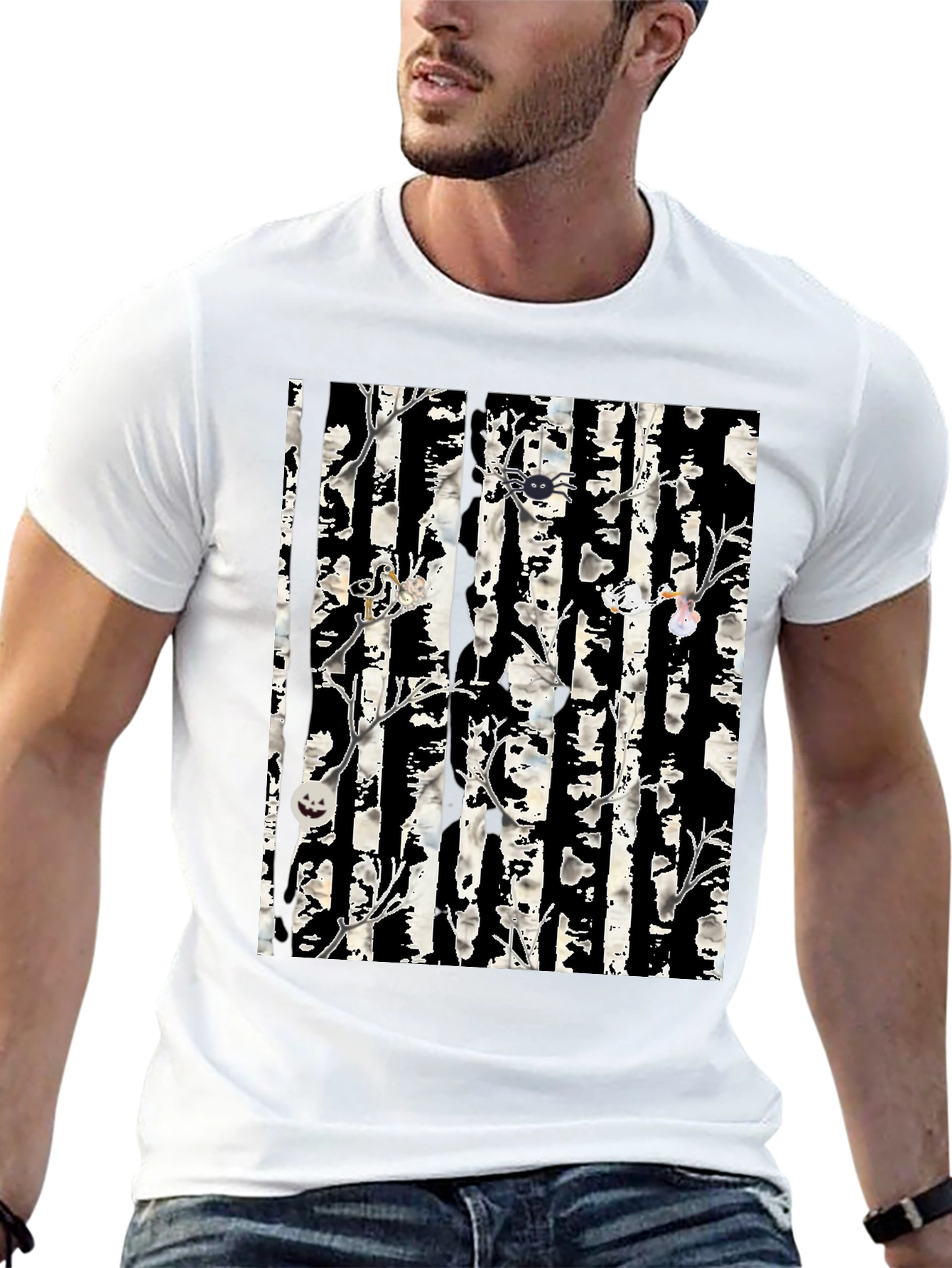 Halloween Tree Black T-Shirt