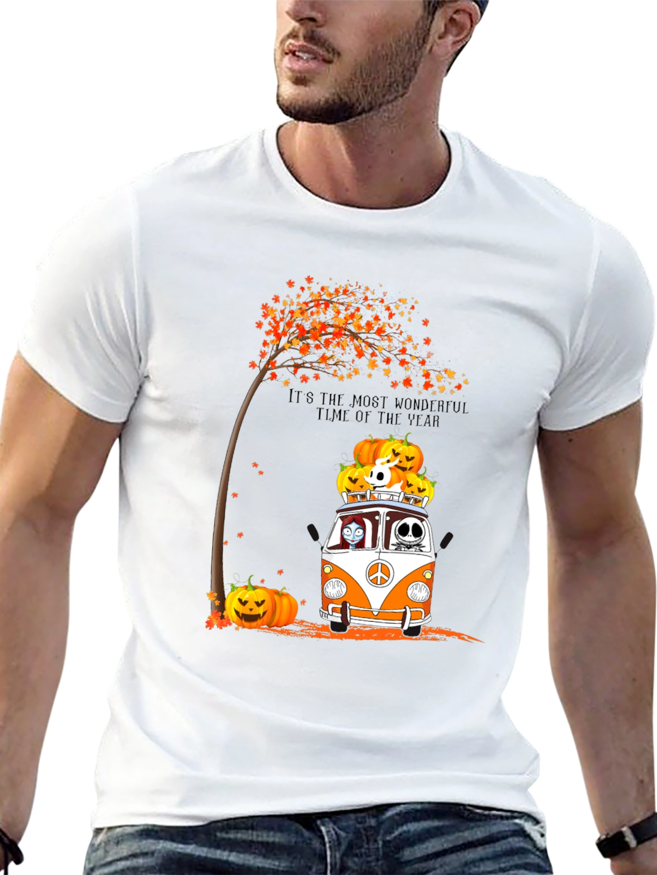 Halloween Pumpkin Van T-Shirt