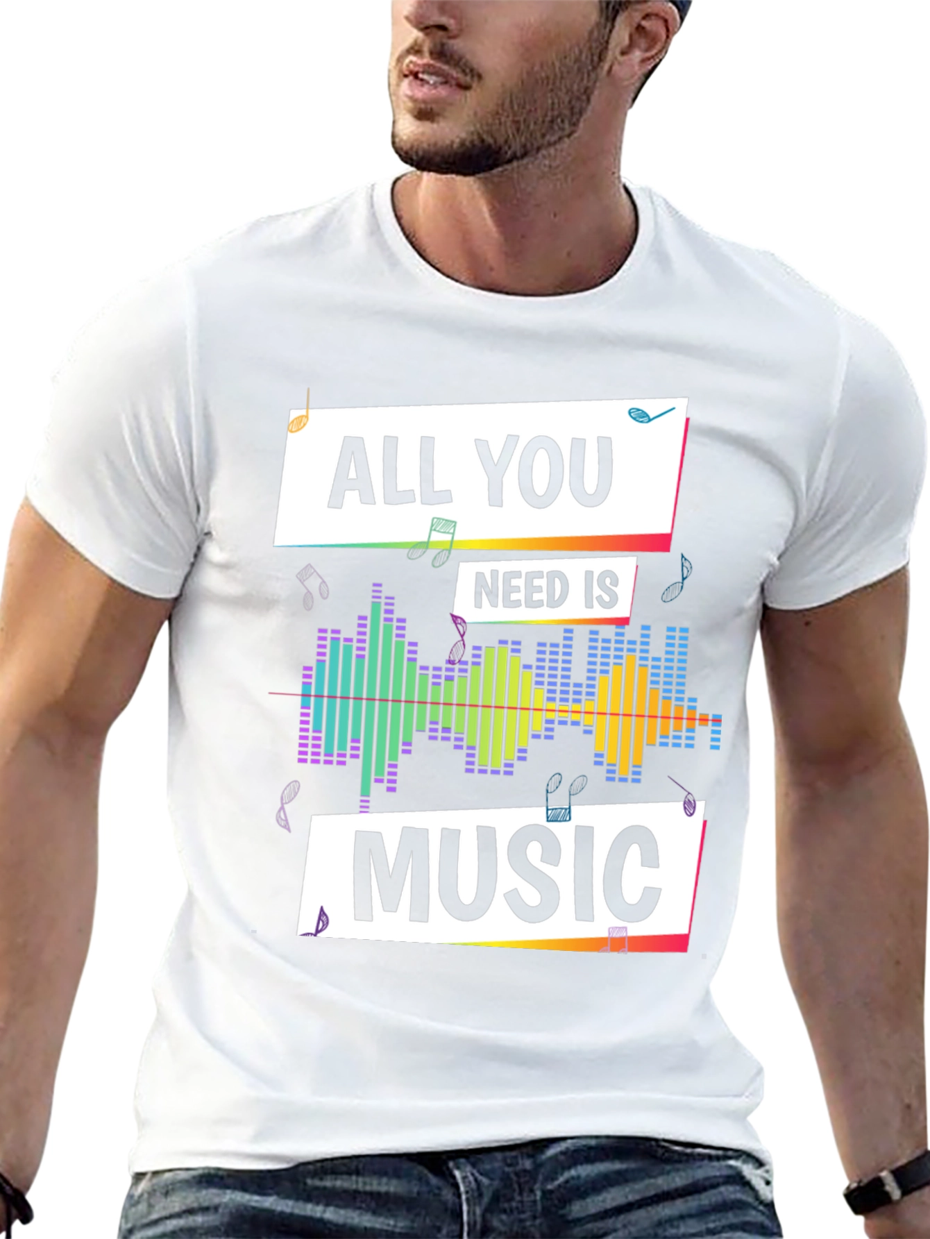 Music Lover T-Shirt - All You Need is Music
