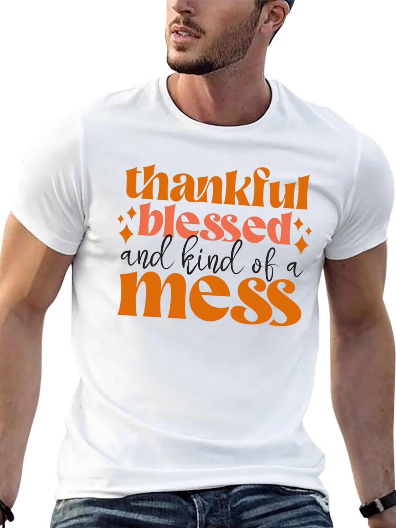 Thankful Blessed Mess T-Shirt