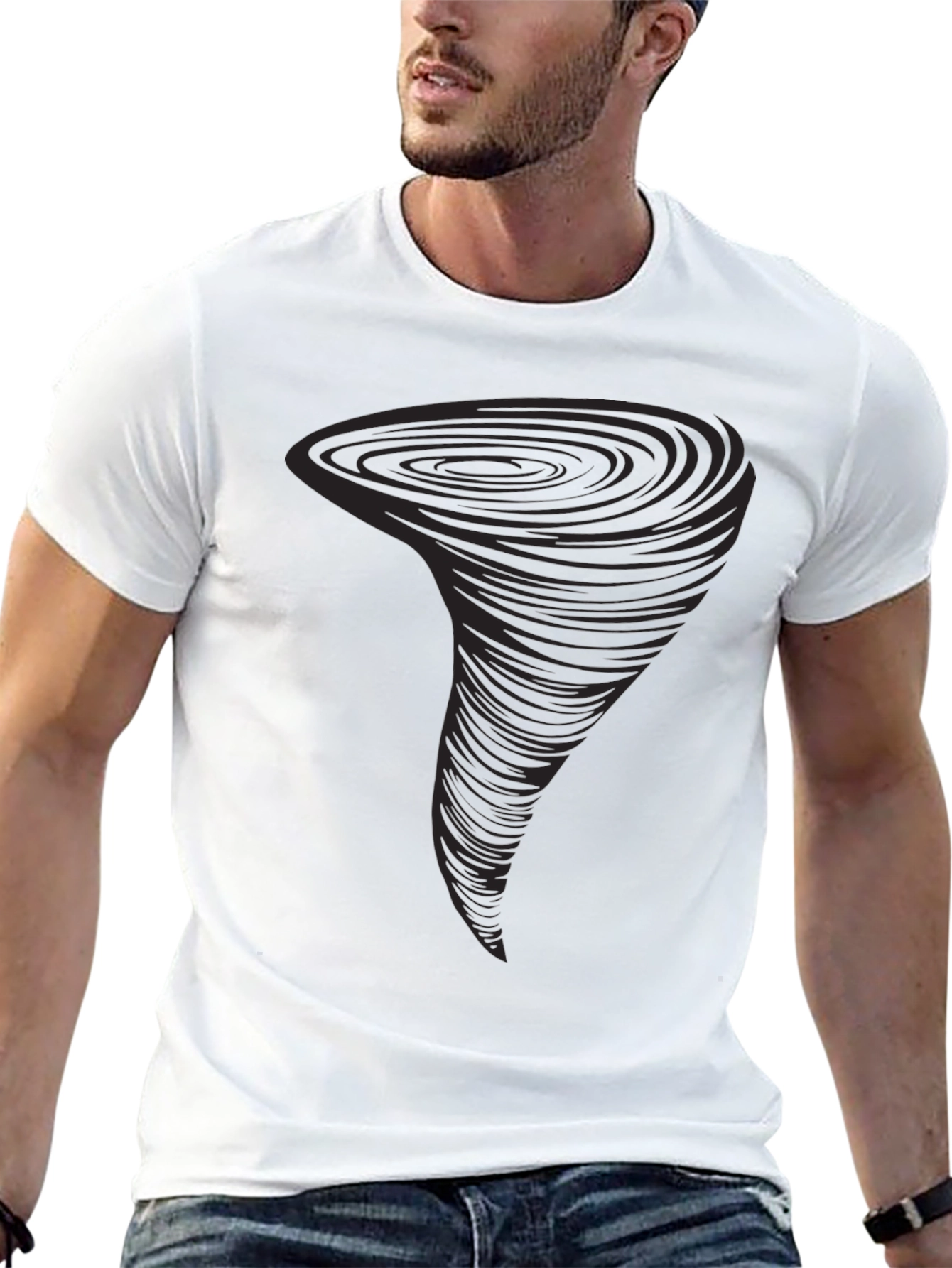 Tornado Graphic Black T-Shirt