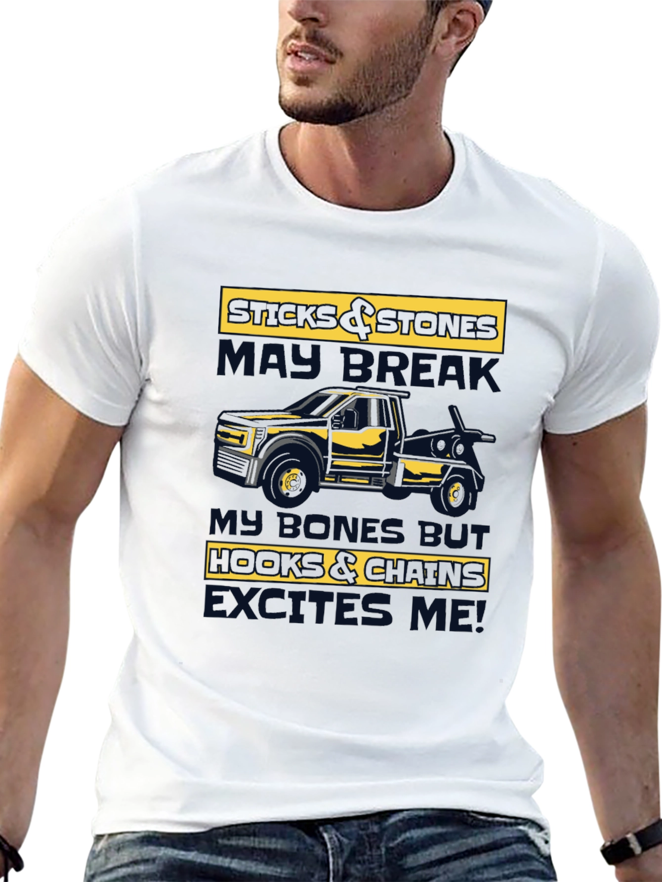 Sticks & Stones Tow Truck T-Shirt