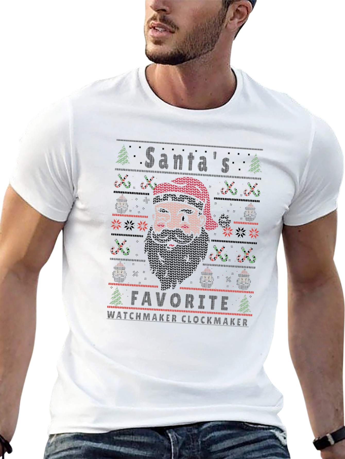 Santas Favorite Watchmaker Clockmaker T-Shirt