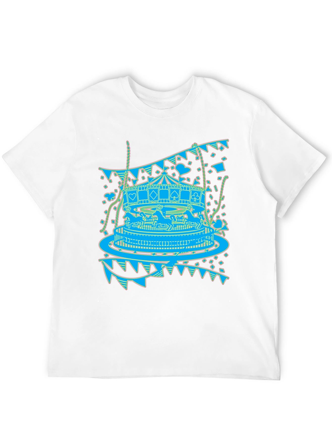 Carousel Print Graphic Tee