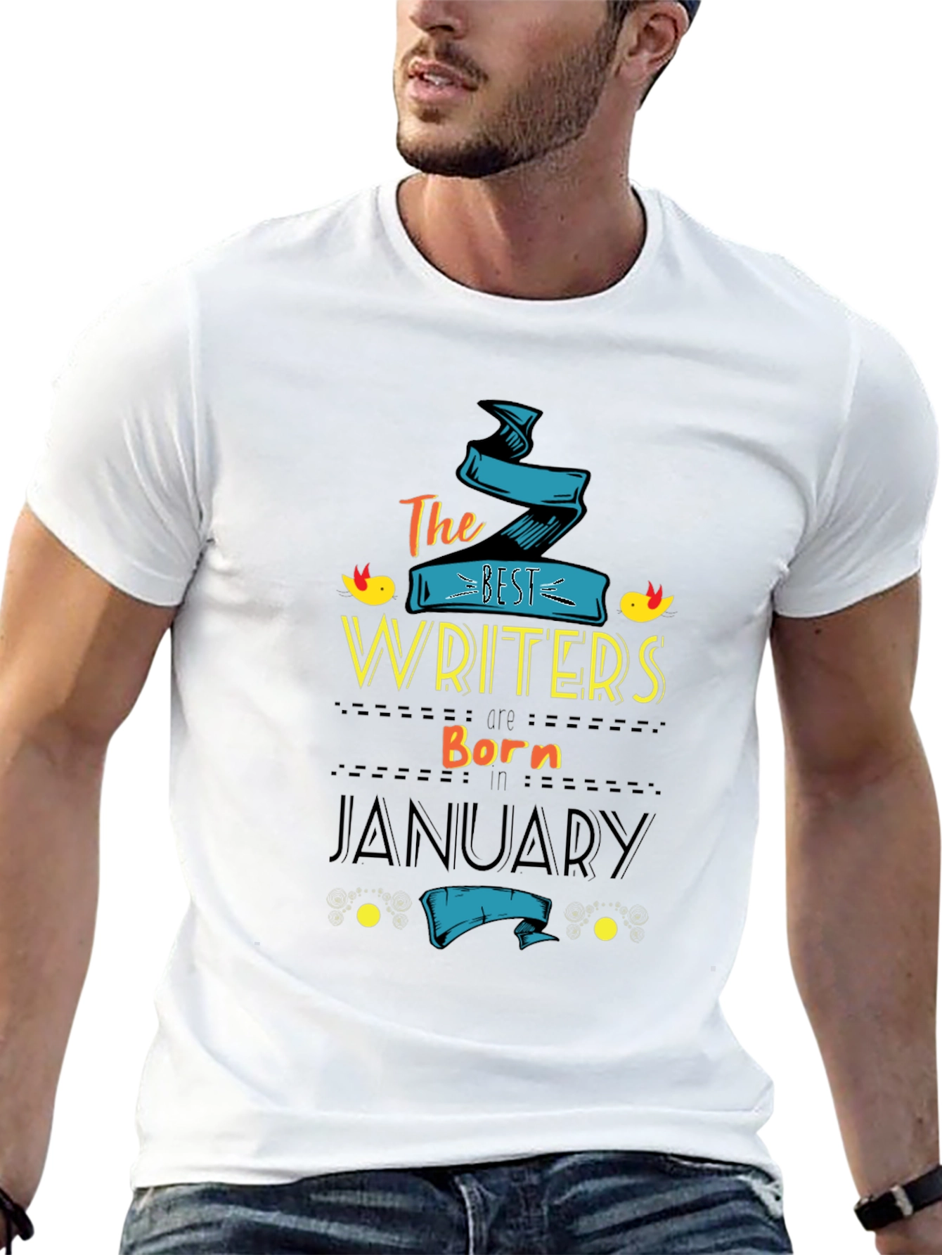 Best Writers Born in January - T-Shirt