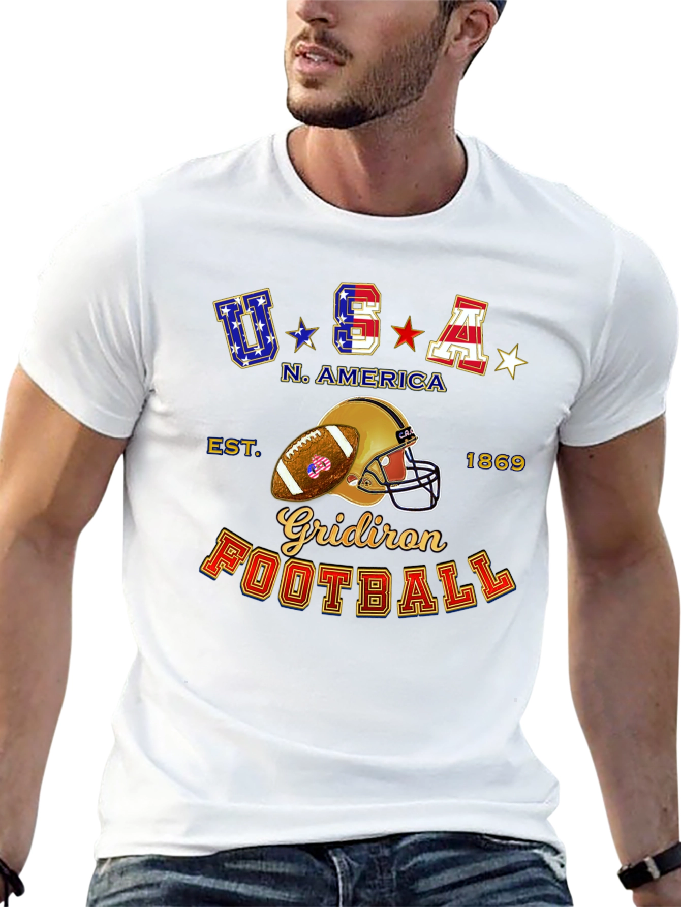 USA Football Graphic T-Shirt