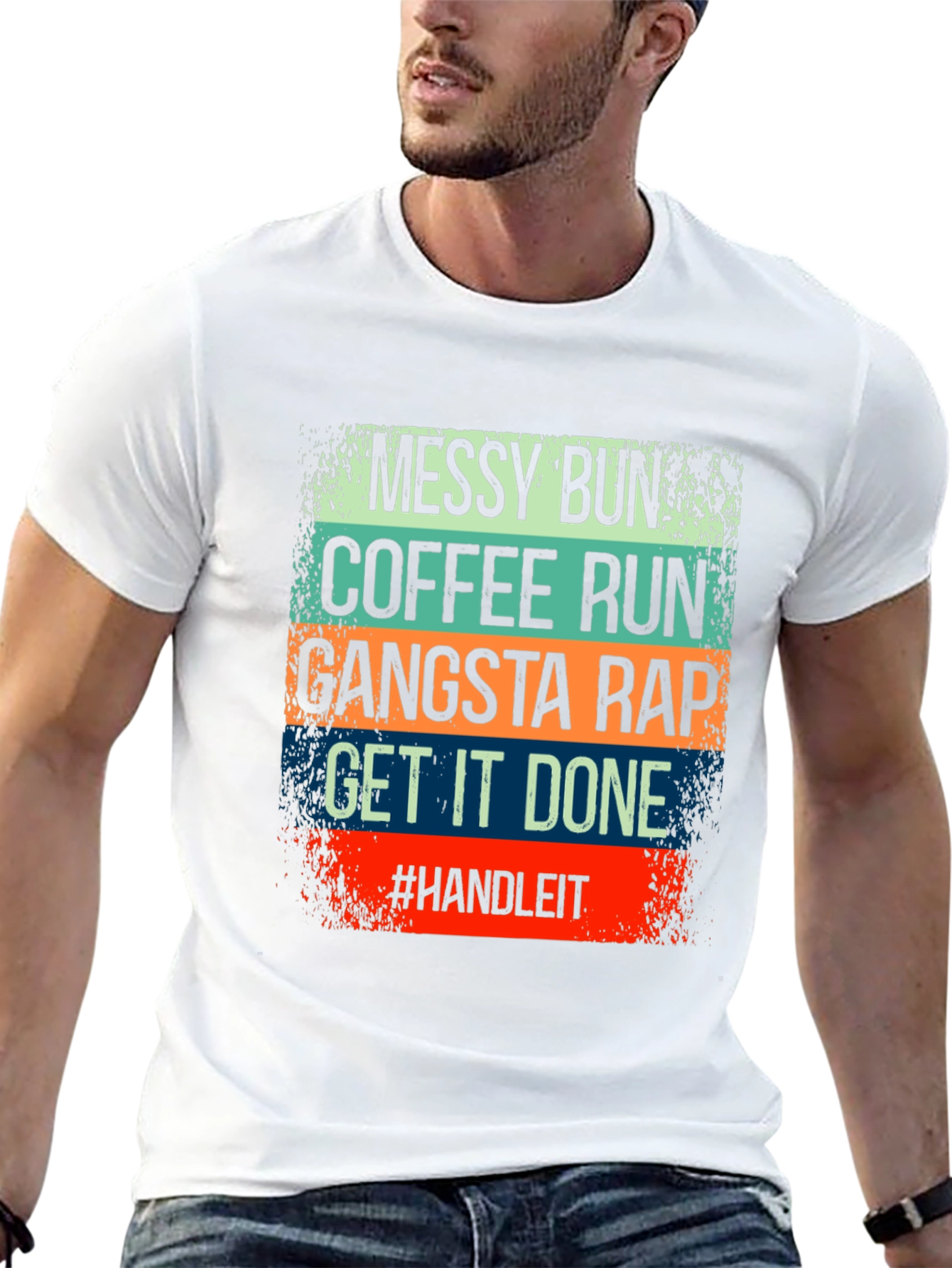 Messy Bun Coffee Run T-Shirt