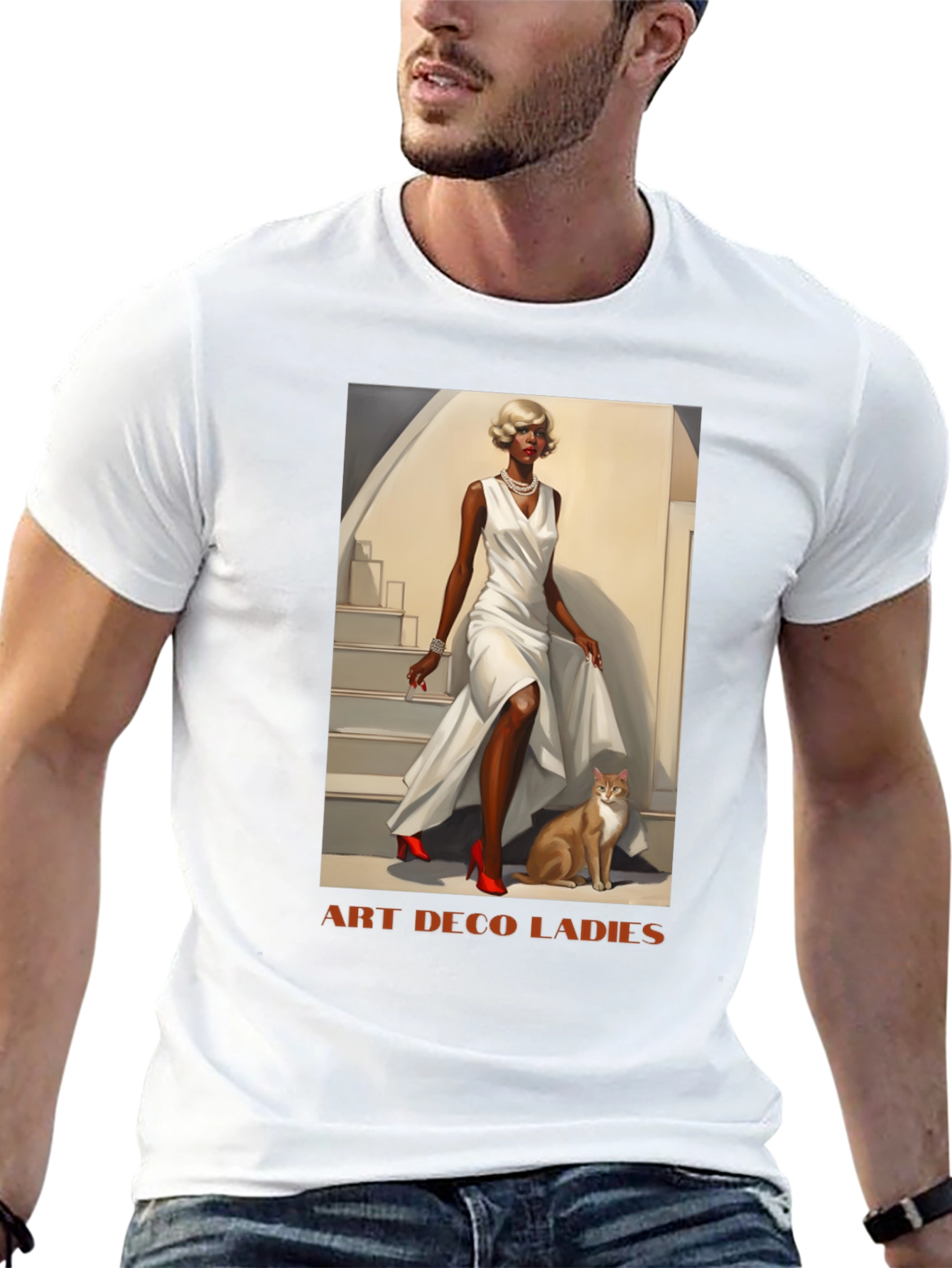 Art Deco Ladies Graphic T-Shirt