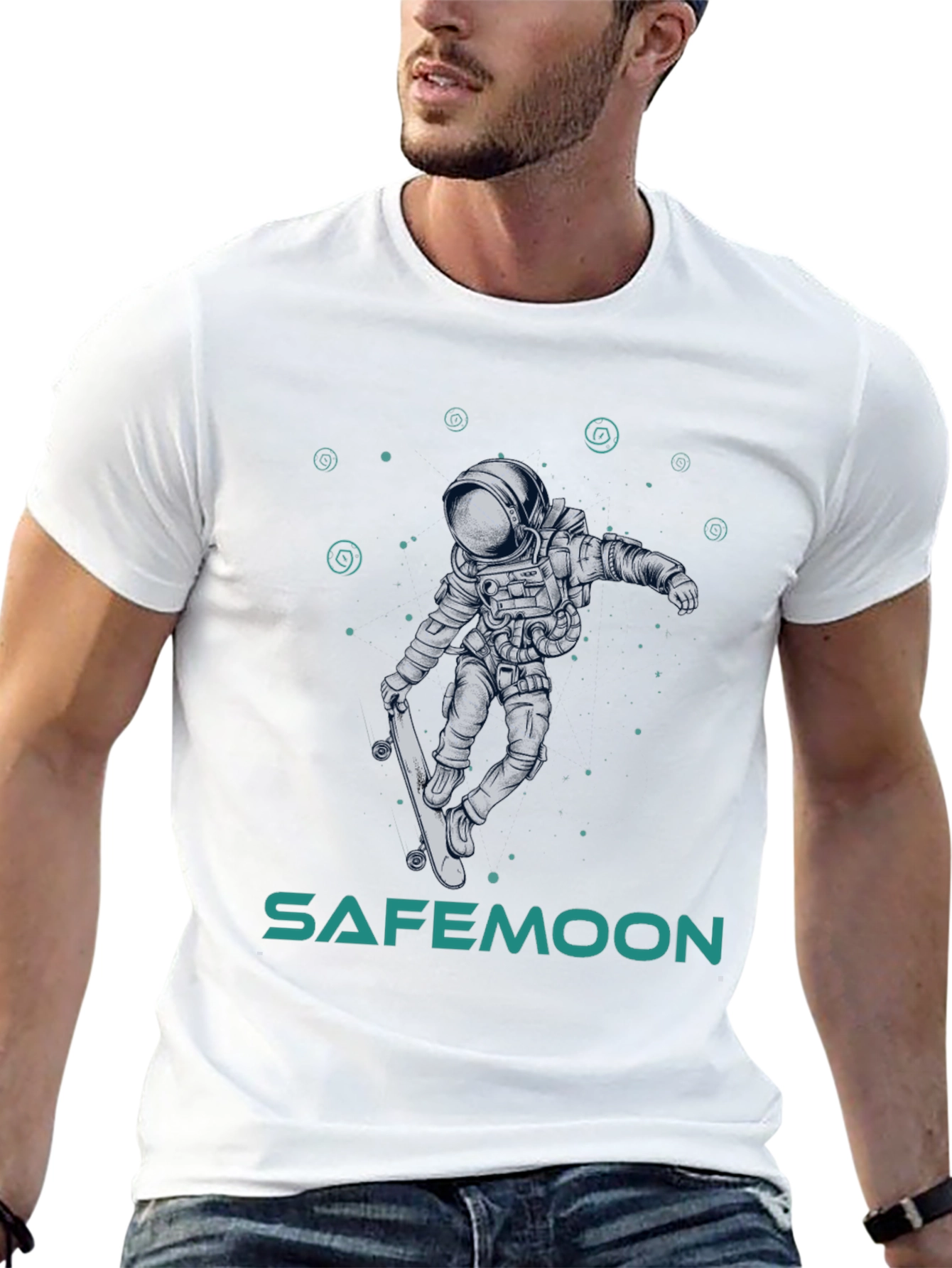 Safemoon Astronaut Skateboard T-Shirt