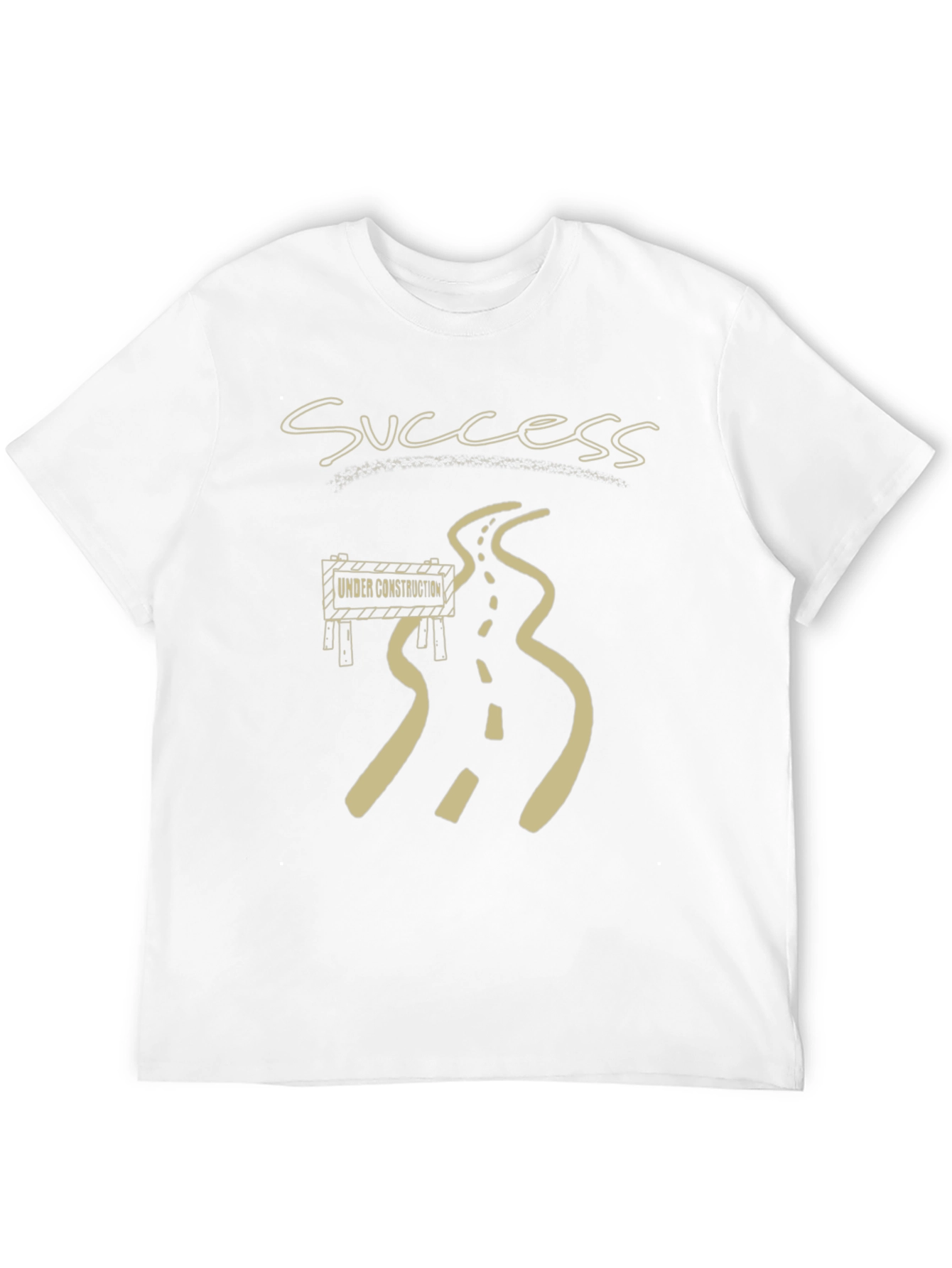Success Under Construction Black Graphic T-Shirt