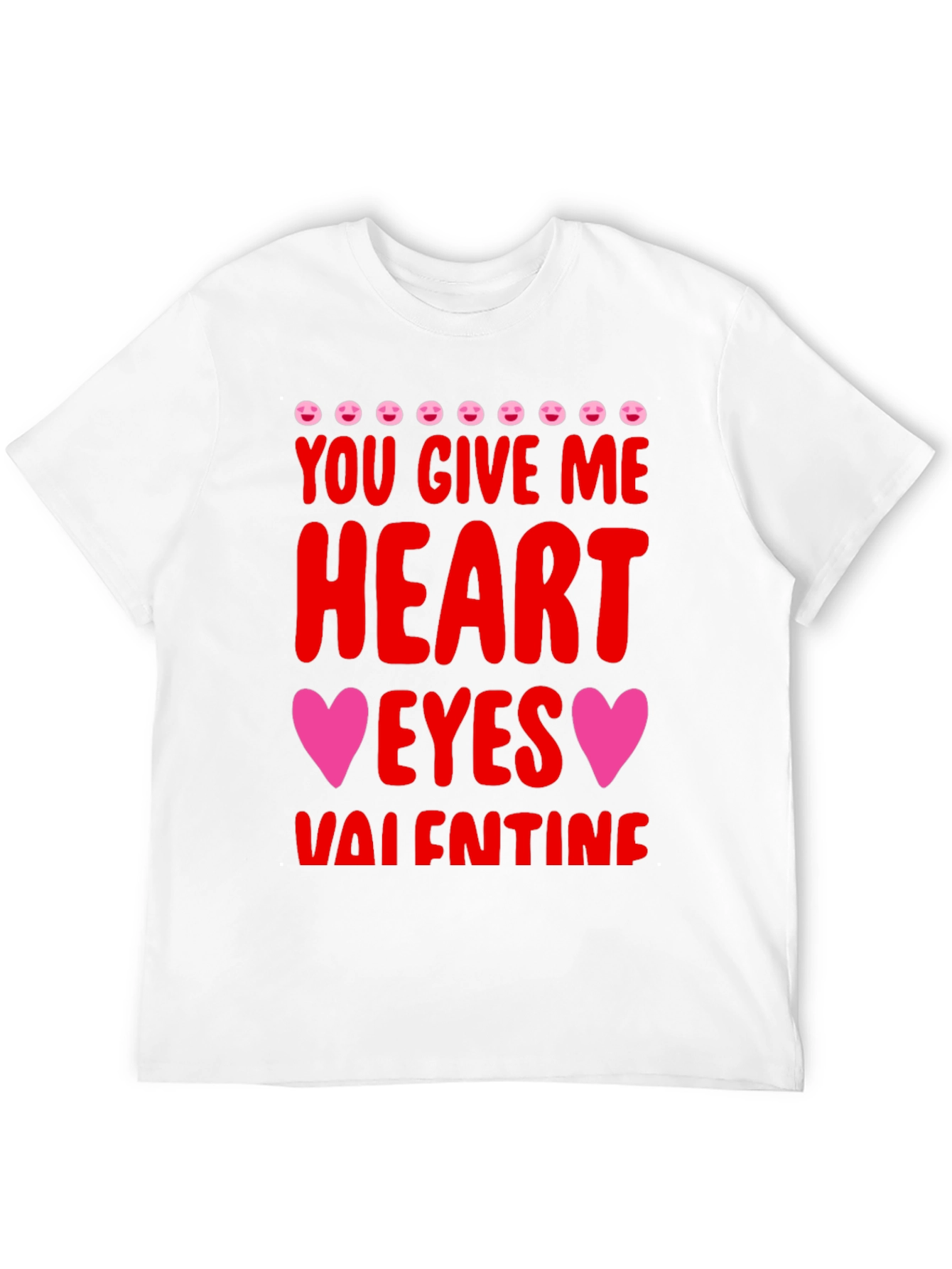 Heart Eyes Valentines Day Graphic Tee