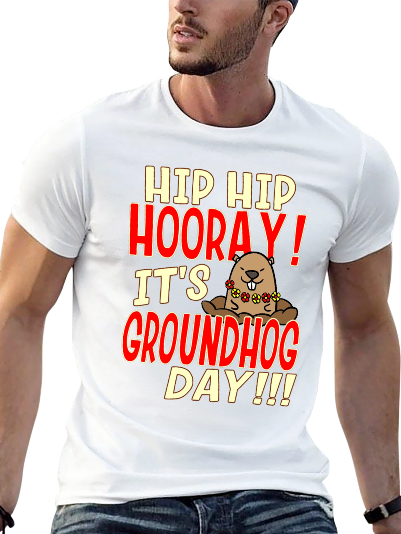 Groundhog Day T-Shirt - Hip Hip Hooray!