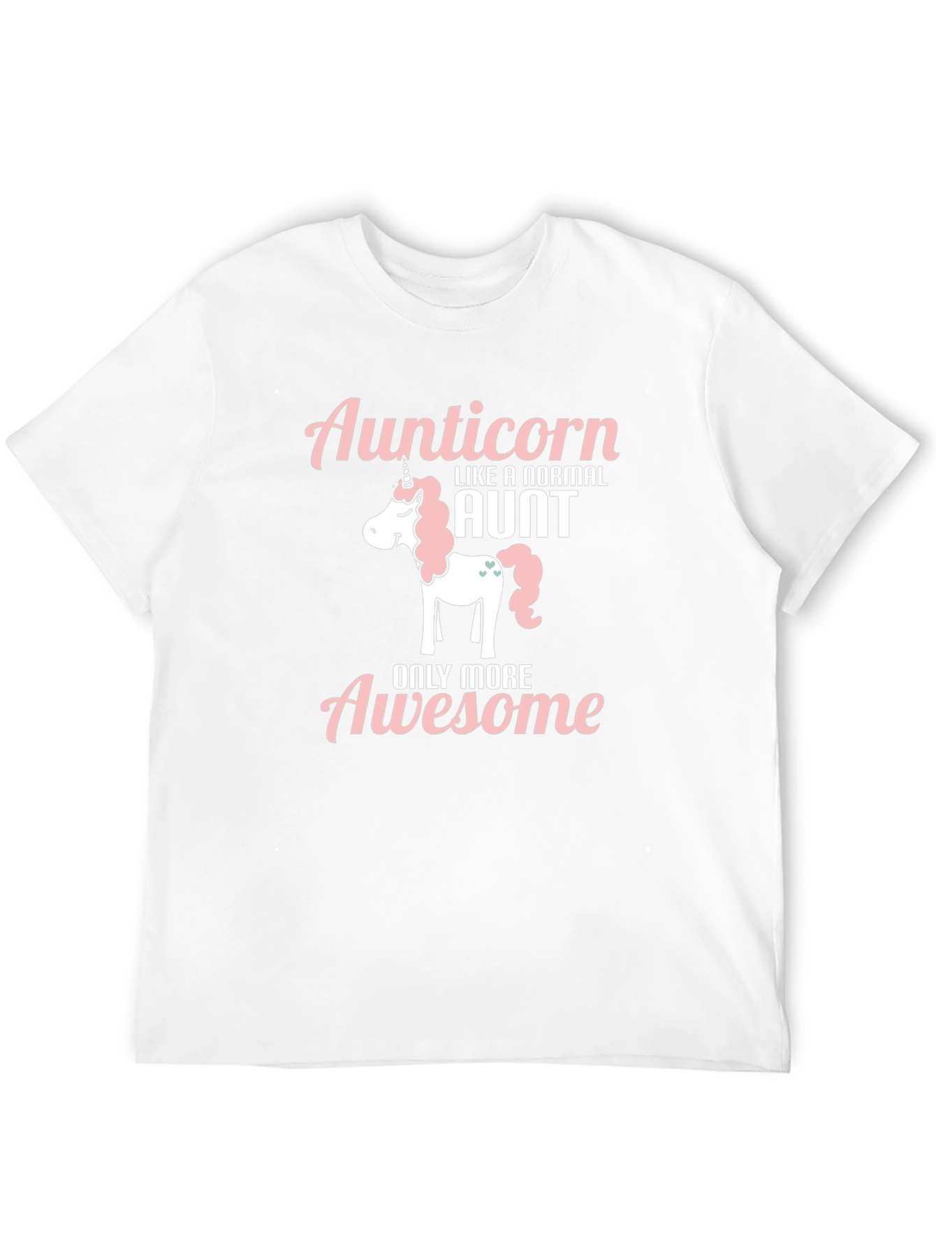 Aunticorn Awesome Aunt Graphic T-Shirt