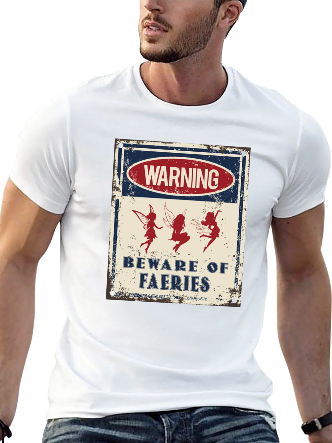 Warning Beware of Faeries Graphic Tee