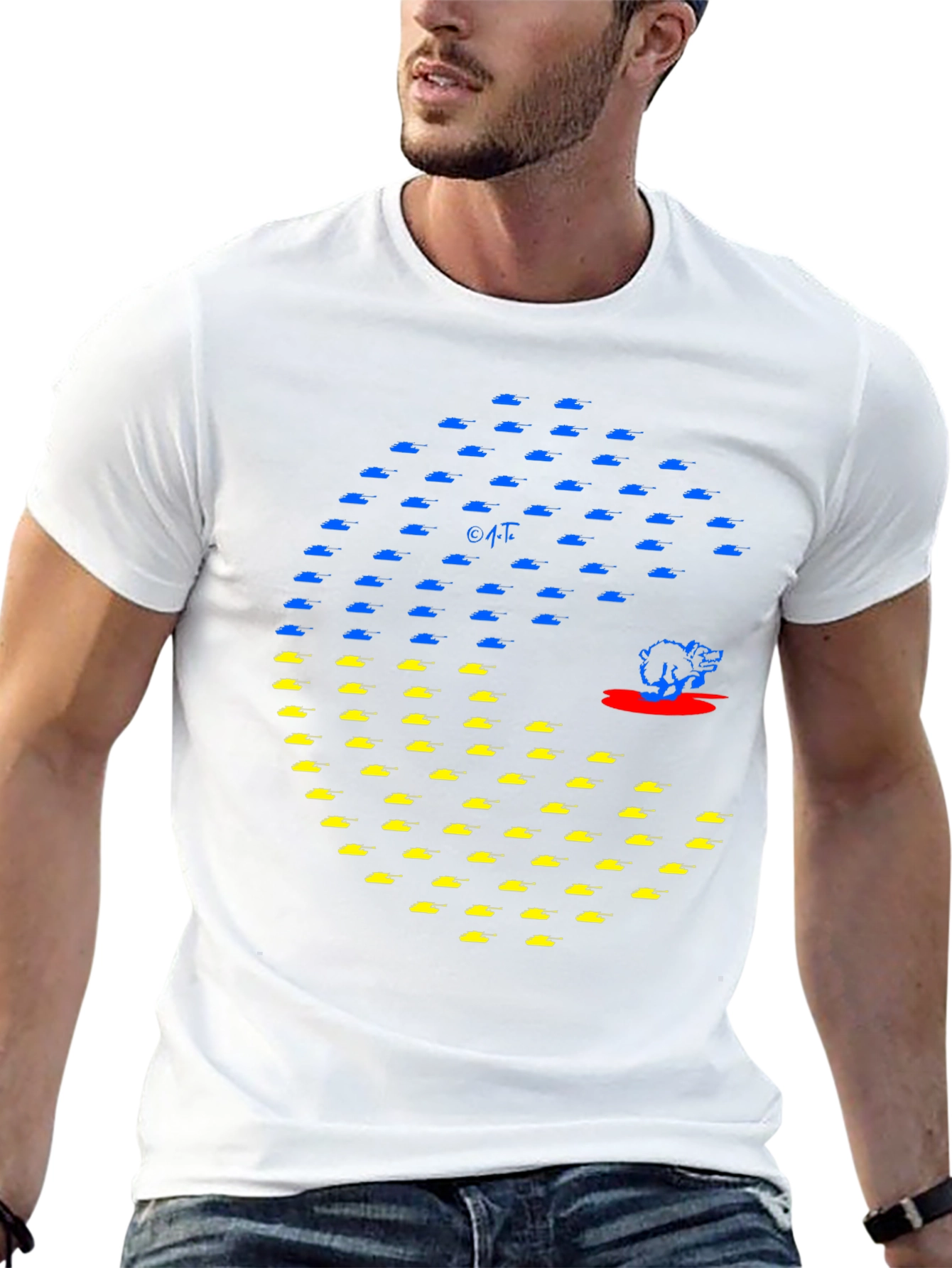 Ukraine Tank Pac-Man Graphic Tee